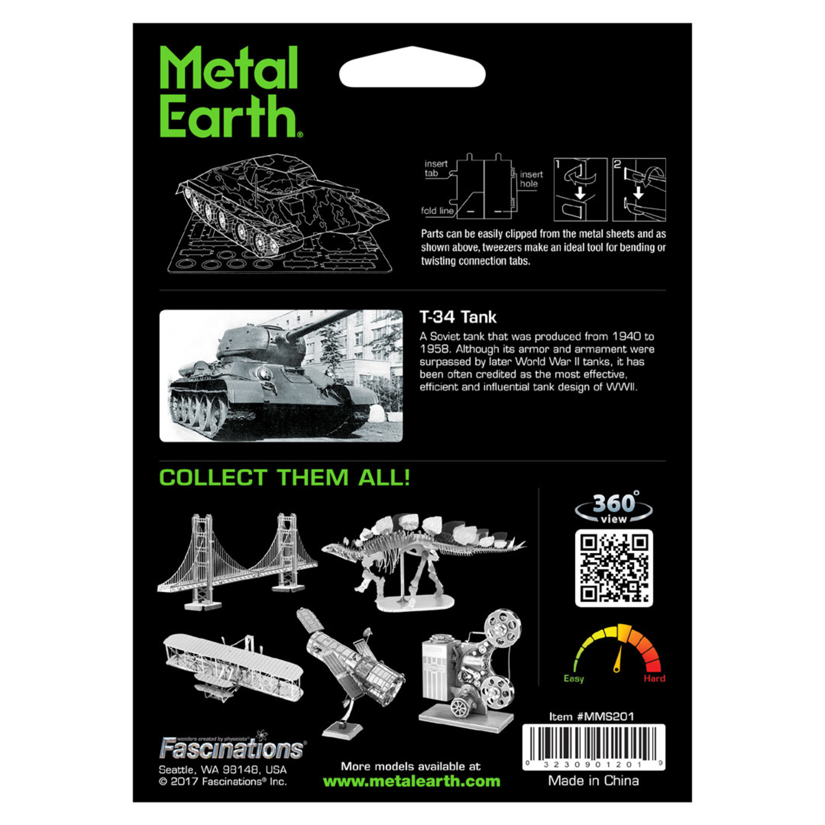 Metal Earth Metal Earth - T-34 Tank