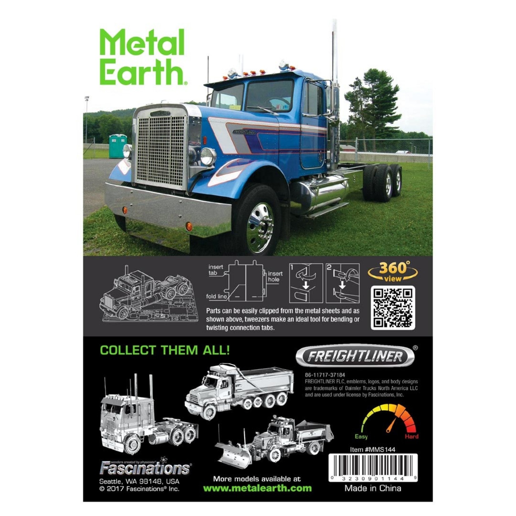 Metal Earth Metal Earth - Freightliner : FLC Long Nose Truck
