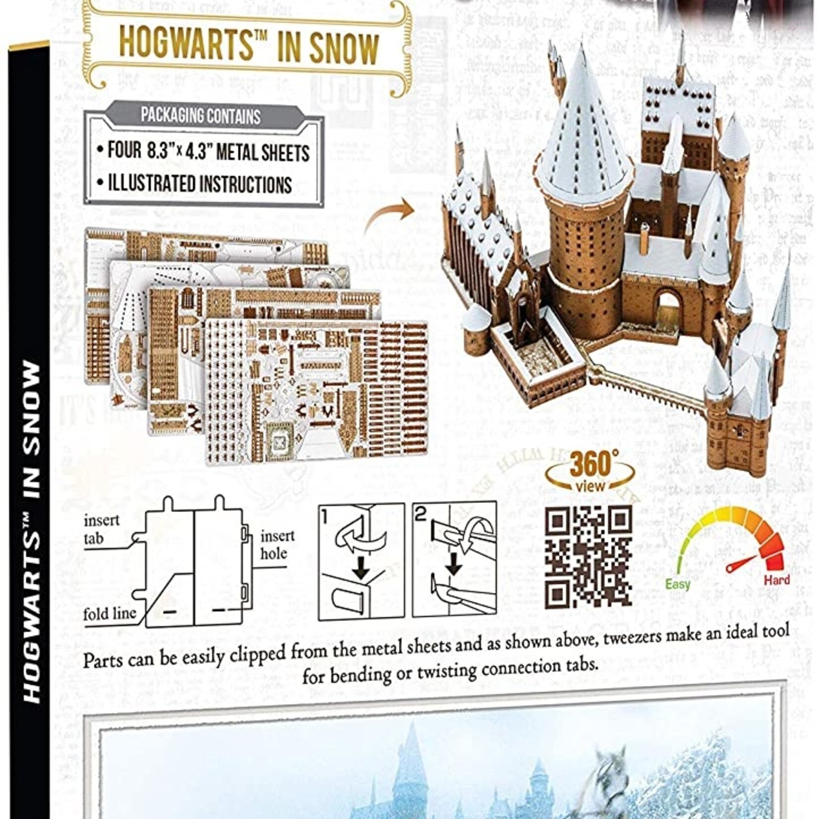 Metal Earth Metal Earth Premium Series - Harry Potter : Hogwarts in Snow