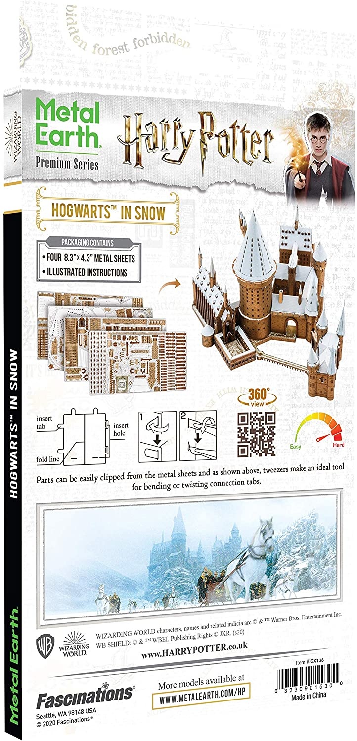 Metal Earth Metal Earth Premium Series - Harry Potter : Hogwarts in Snow