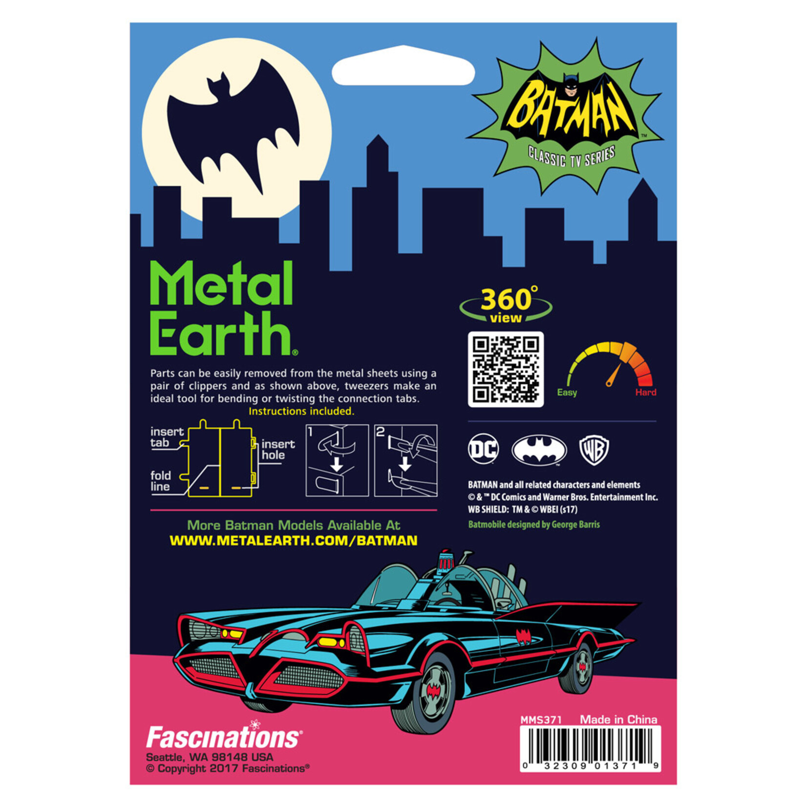 Metal Earth Metal Earth - Batman Classic TV Series : Batmobile