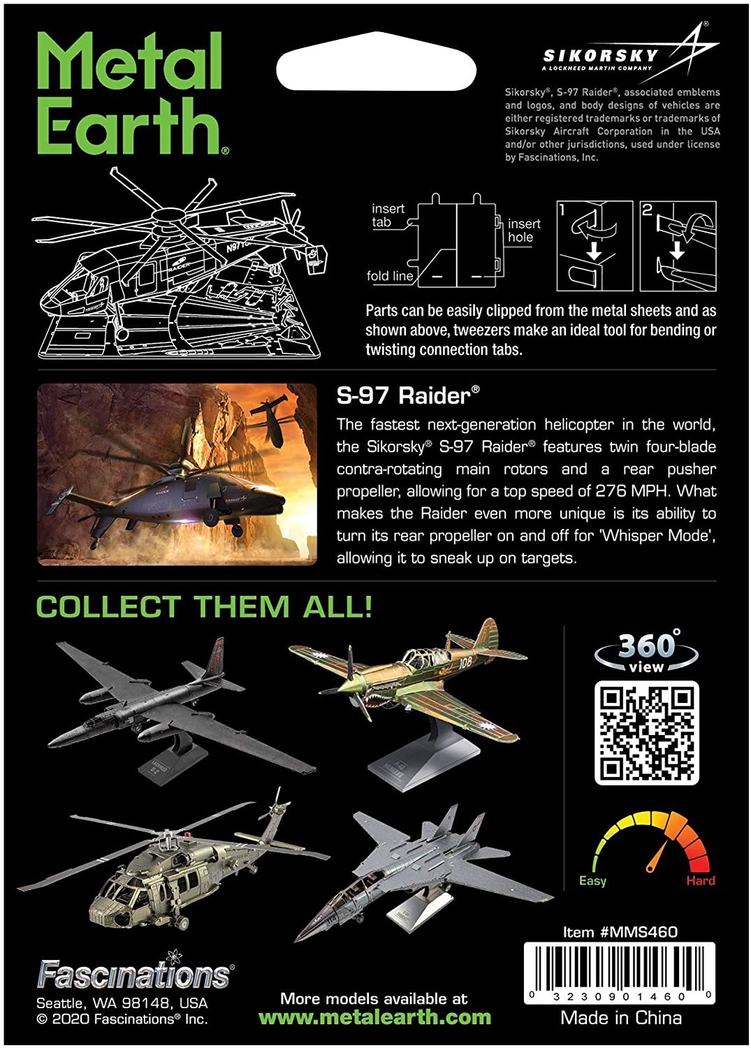 Metal Earth Metal Earth - S-97 Raider