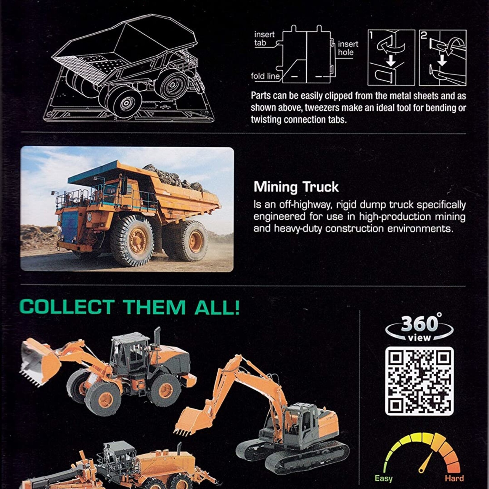 Metal Earth ***** Metal Earth - Mining Truck (Orange)