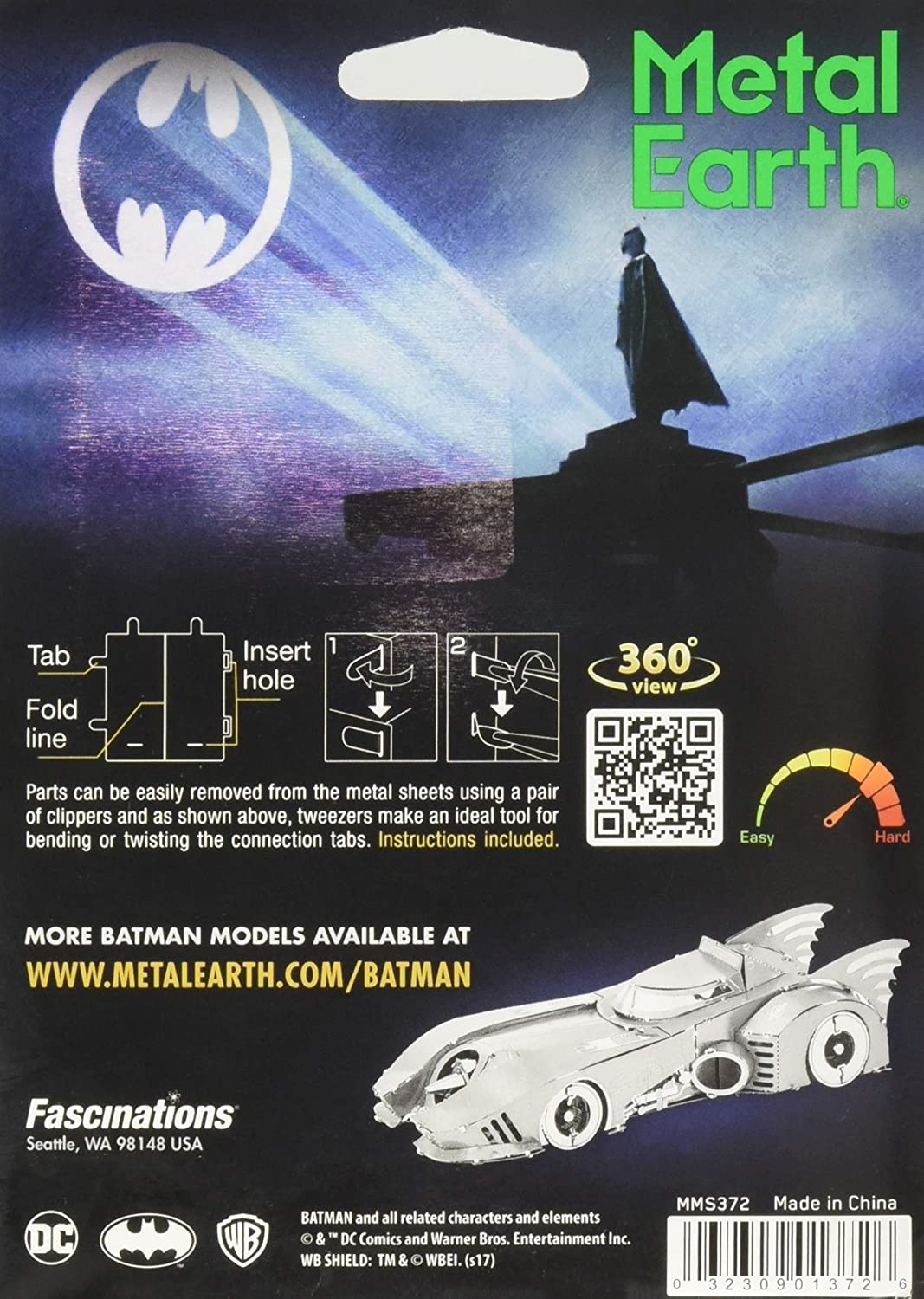 Metal Earth Metal Earth - Batman Movie : Batmobile