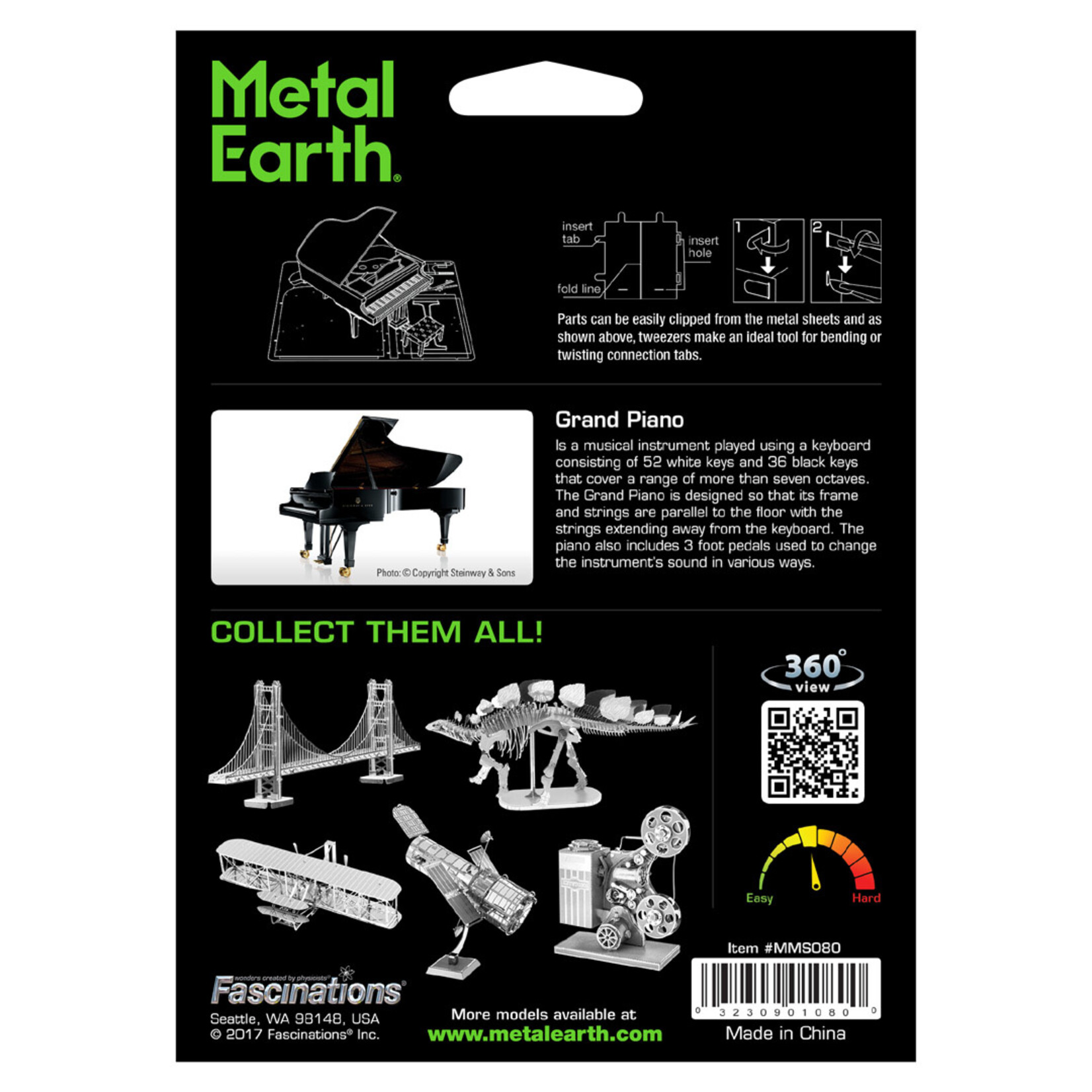 Metal Earth Metal Earth - Grand Piano