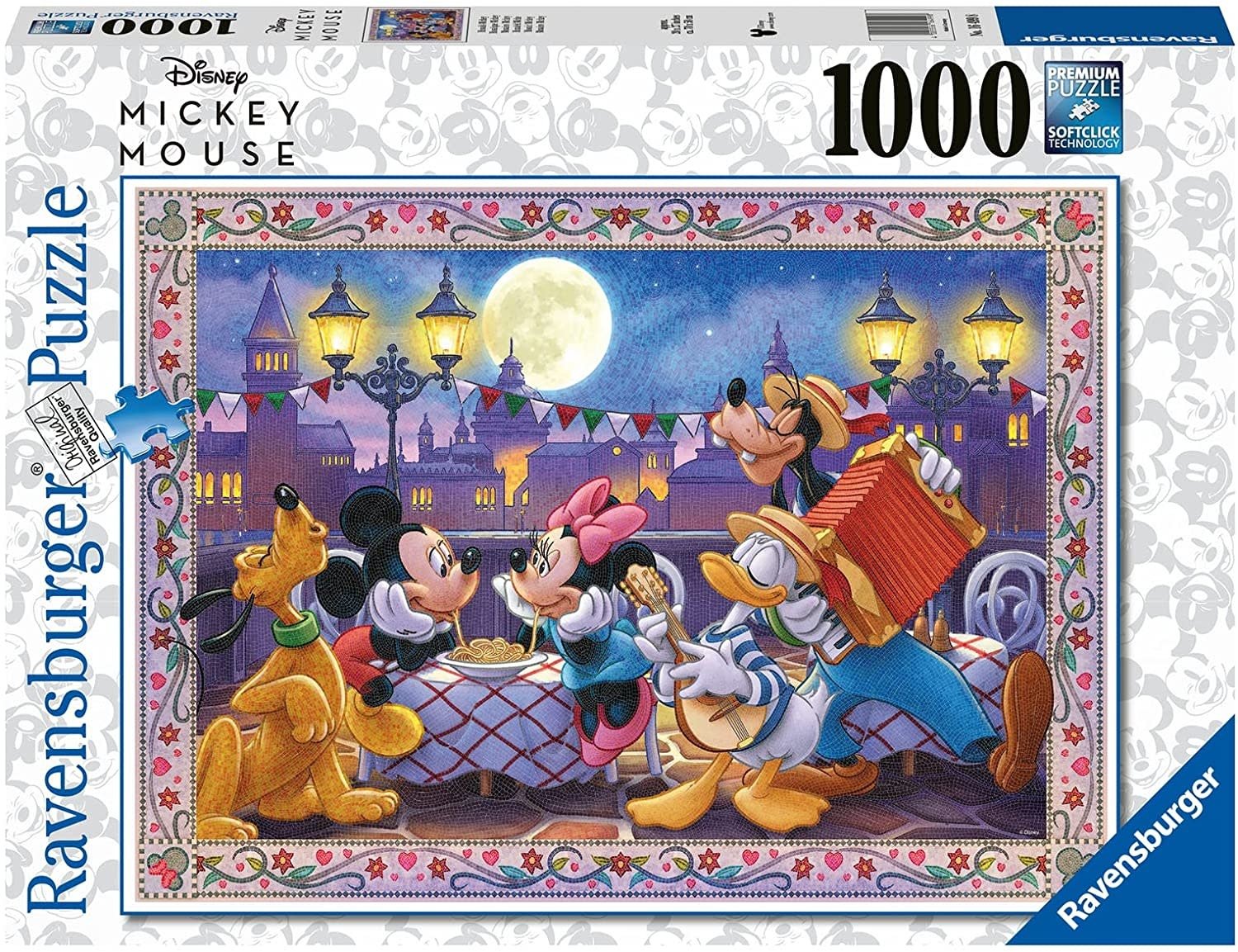 Ravensburger Ravensburger 1000 - Disney : Mosaïque Mickey et Minnie au restaurant