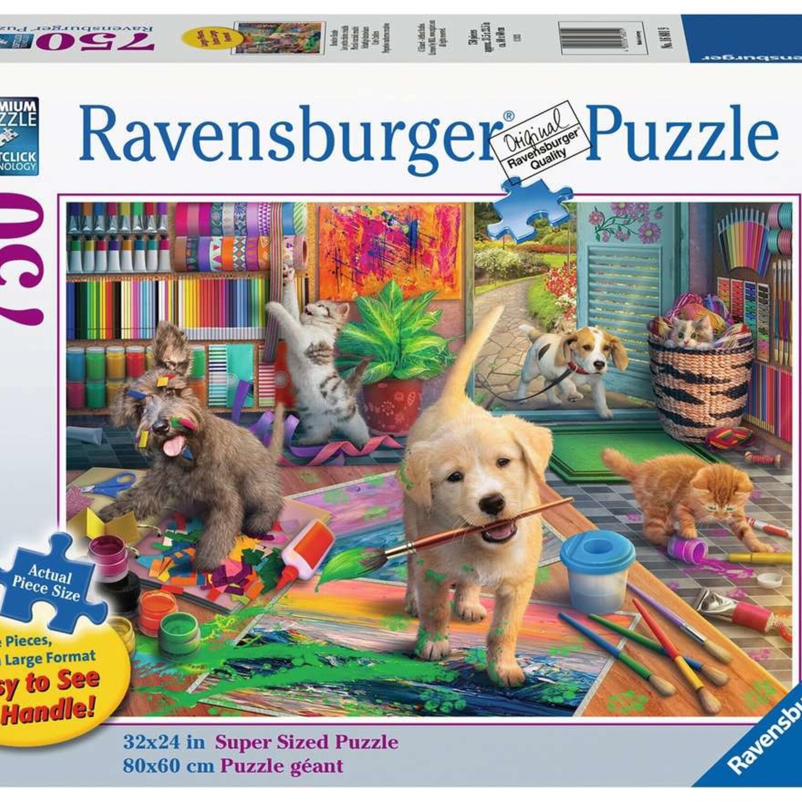 Ravensburger Ravensburger Géant 750 - Les petits chiots créatifs