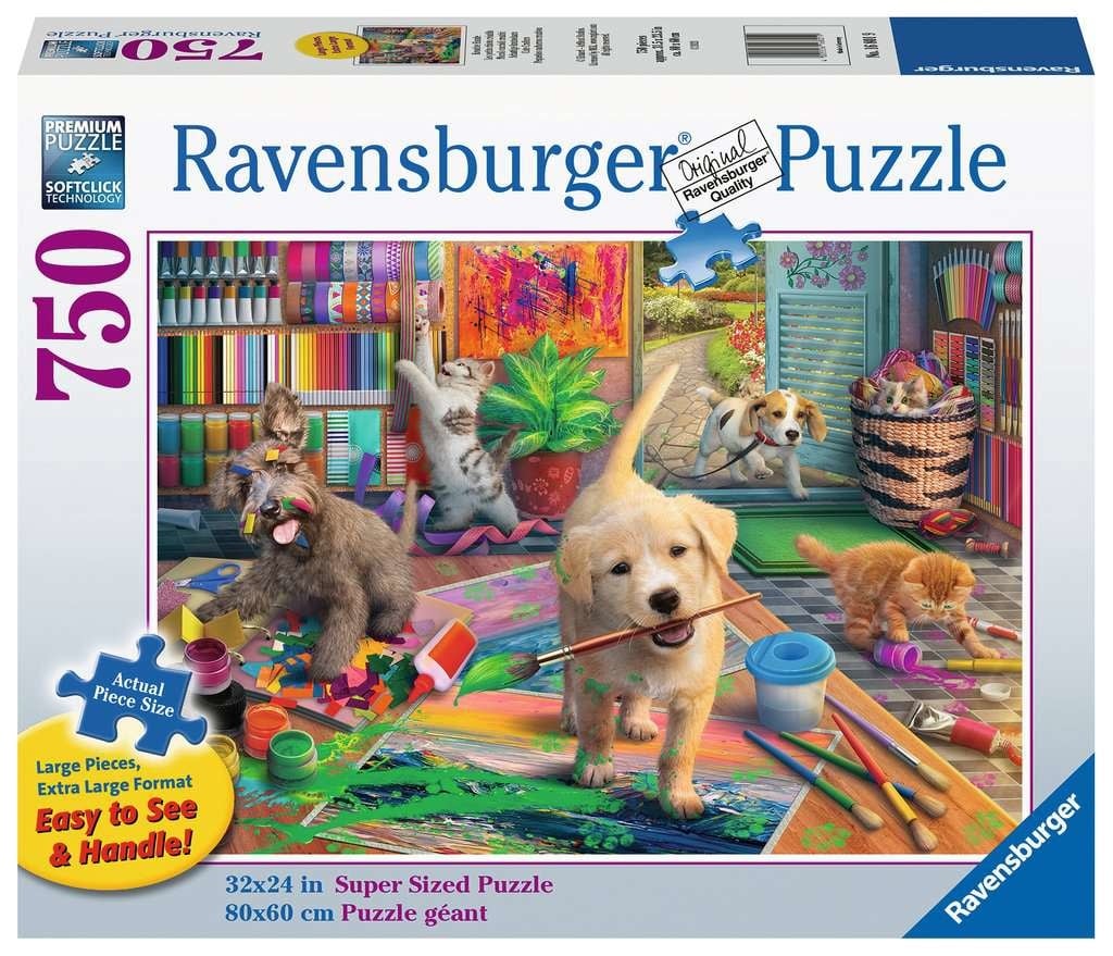 Ravensburger Ravensburger Géant 750 - Les petits chiots créatifs