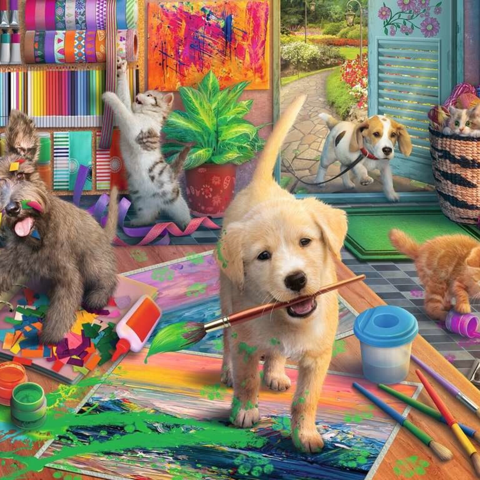Ravensburger Ravensburger Géant 750 - Les petits chiots créatifs