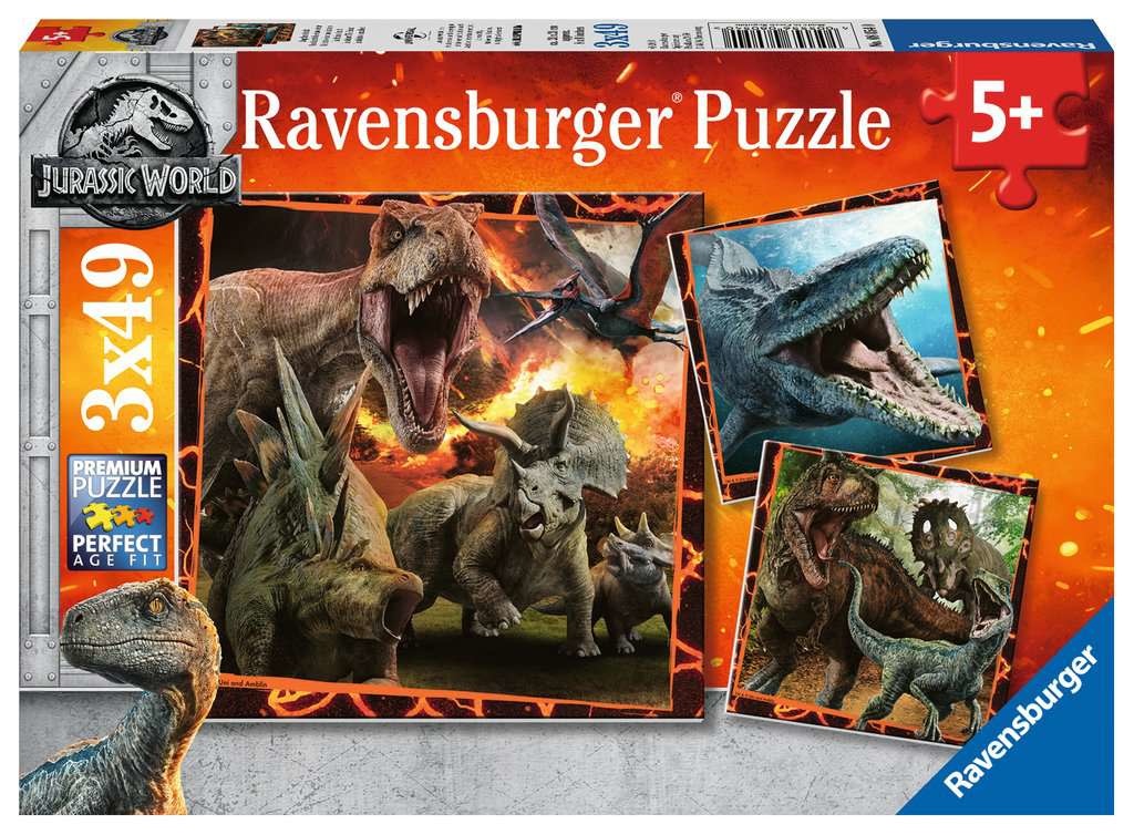 Ravensburger Ravensburger 3x49 - Jurassic World : Instinct de chasseur