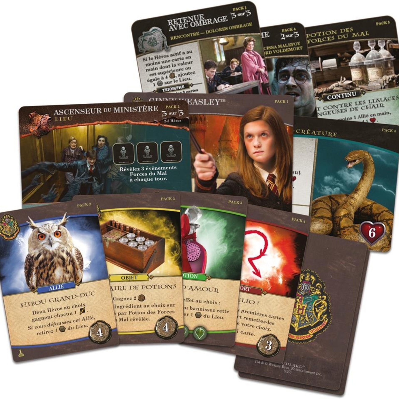 USAopoly Bataille à Poudlard - Extension Sortilège et Potions