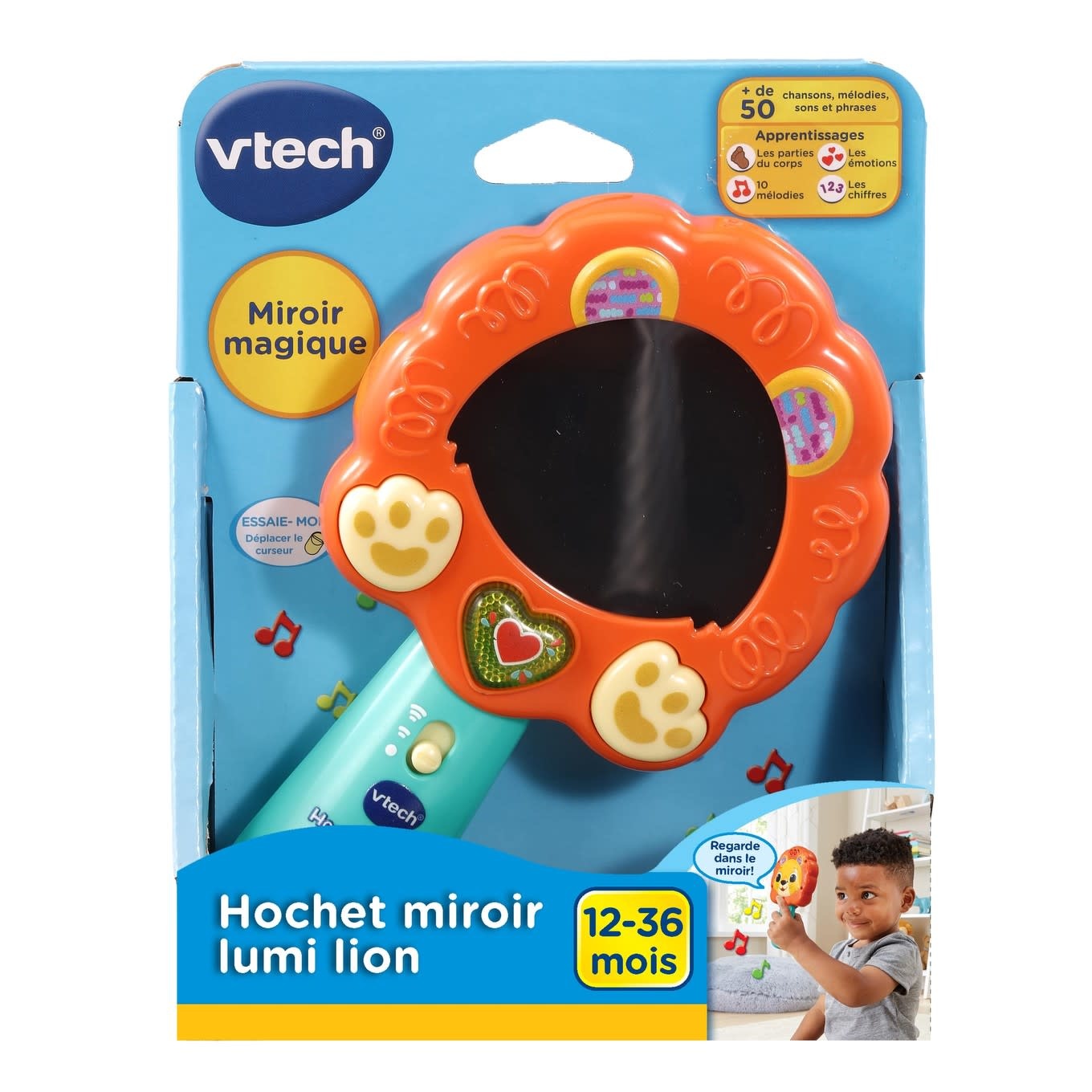 VTech Hochet miroir lumi lion