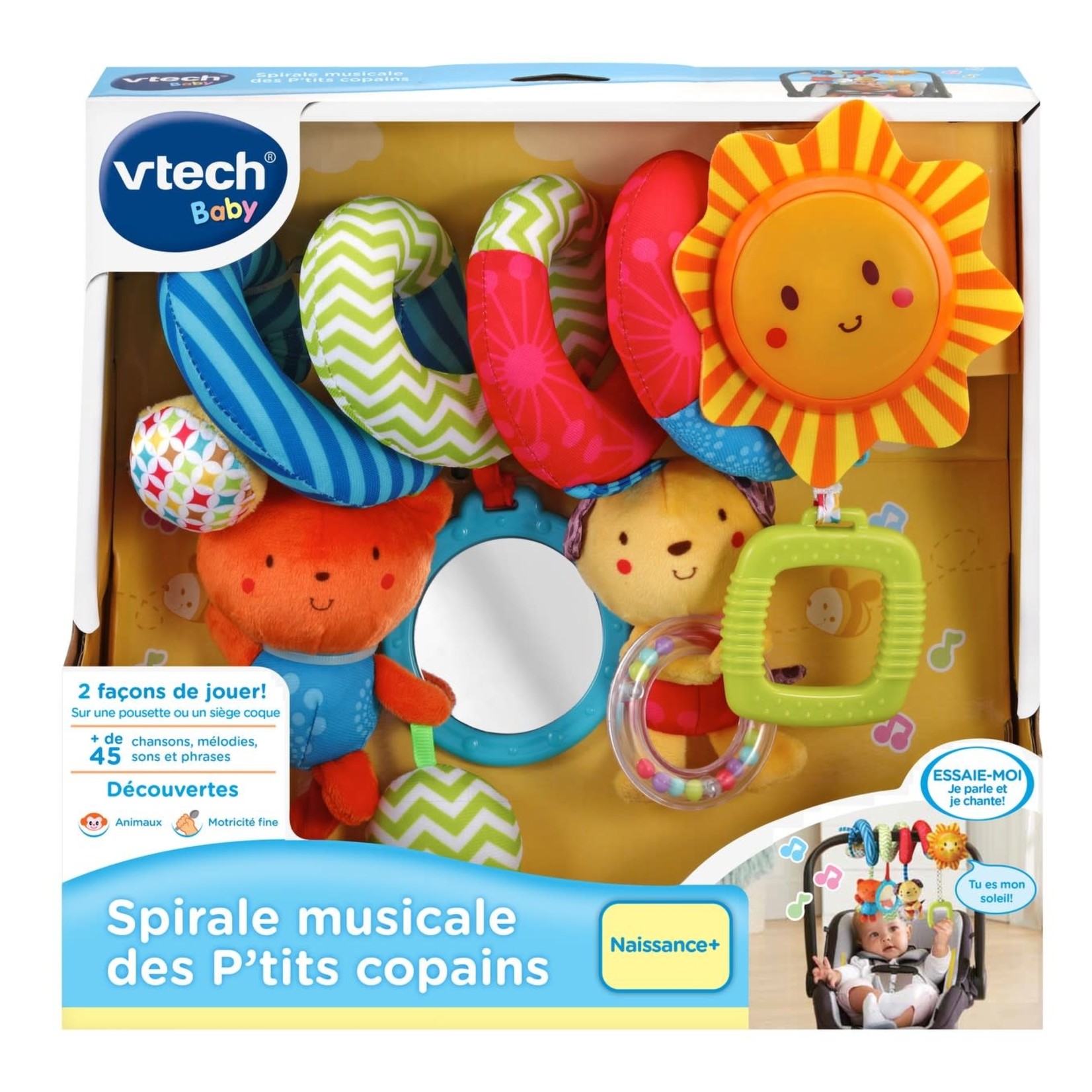 Spirale musicale des P'tits Copains - jouet poussette et siège bébé - VTech