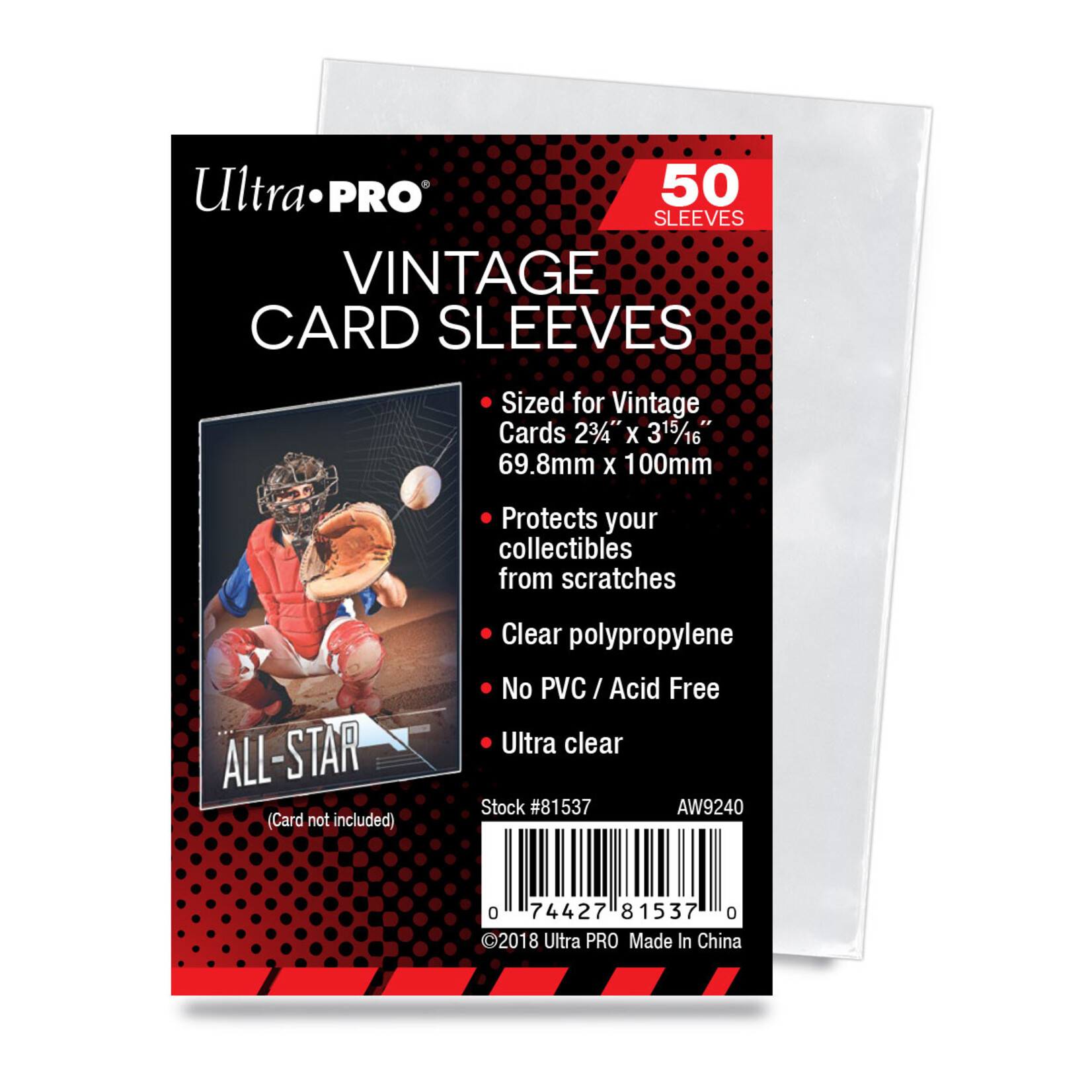 Ultra Pro Vintage Card Sleeves 50pk