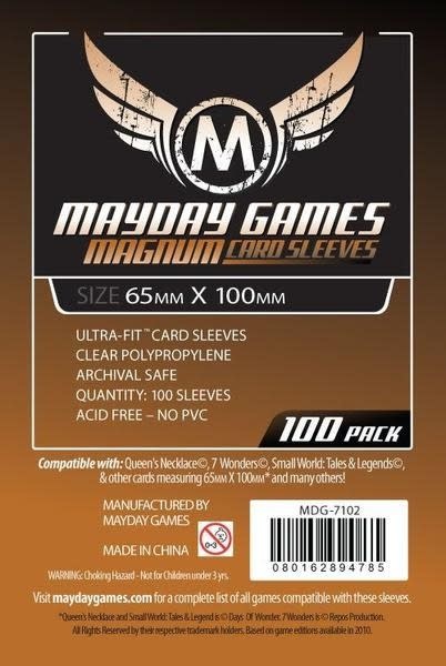 Mayday Games Mayday Sleeves - 65x100mm 100 Pack