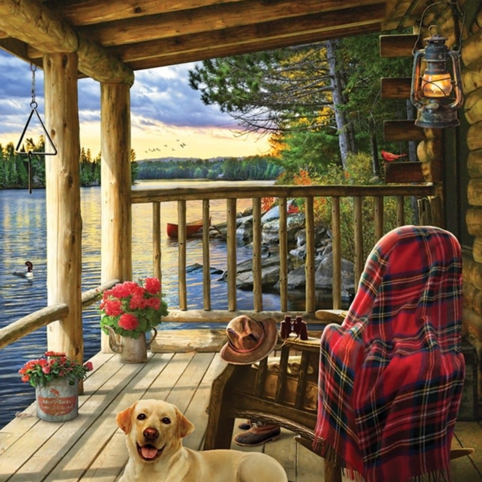 Cobble Hill Cobble Hill 35 - Lake Cabin Labrador (Tray)