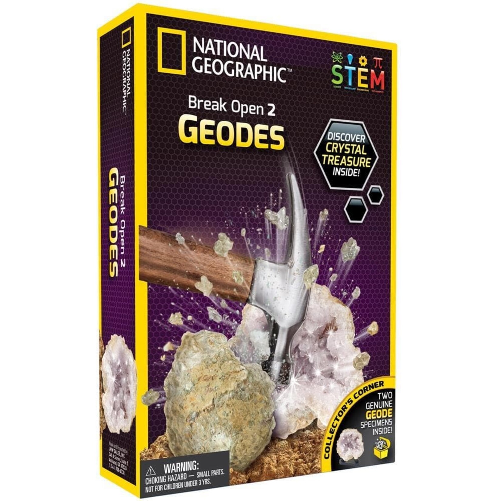 National Geographic - Ouvrir 2 vraies géodes - Maitre des Jeux