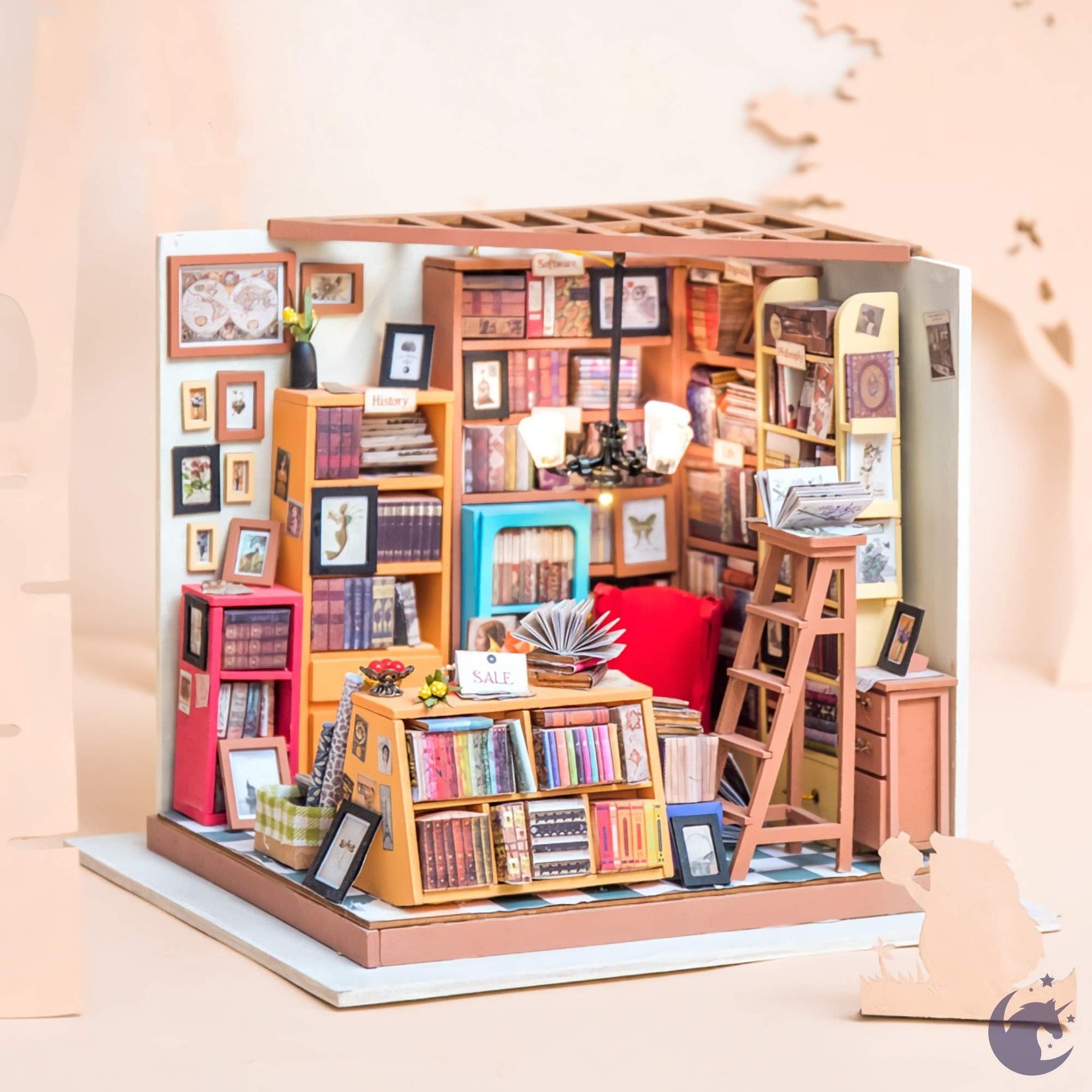 Robotime Rolife DG102 - DIY Miniature House : Sam's Study