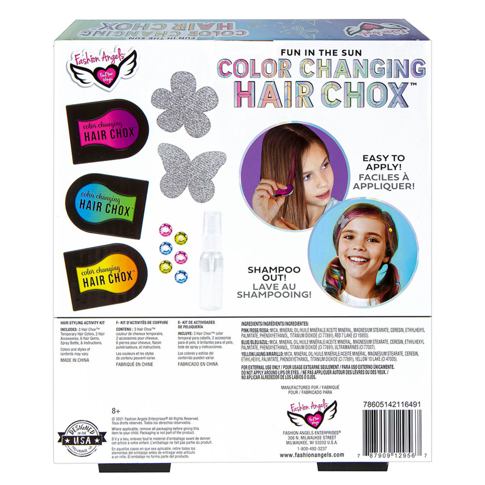 Fashion Angels ***Fashion Angels - Hair Chox - Activités de coiffure Color changing