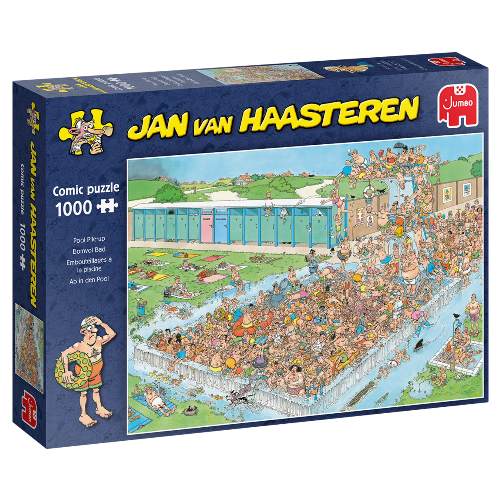 Jumbo Jan Van Haasteren 1000 - Embouteillages à la piscine
