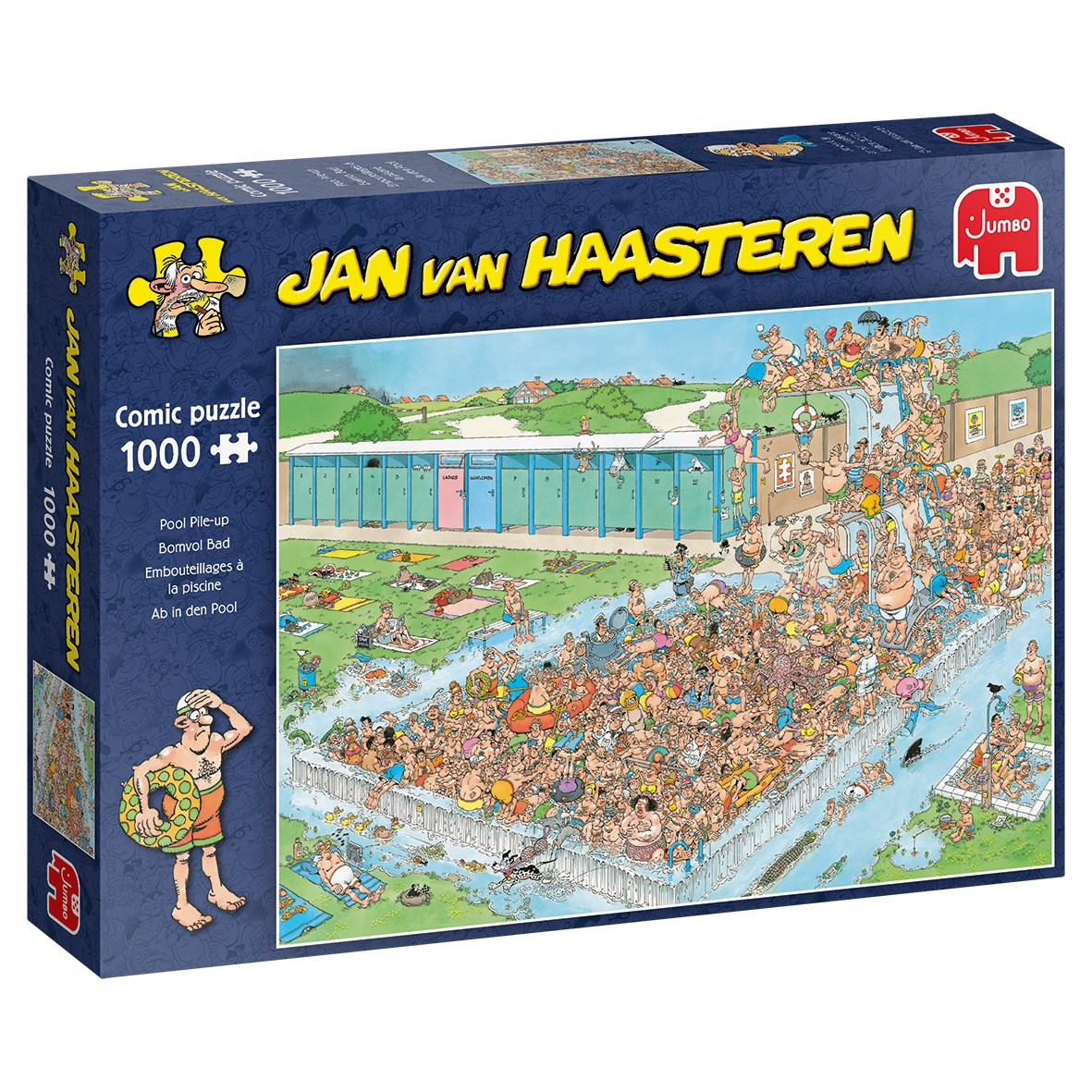 Jumbo Jan Van Haasteren 1000 - Embouteillages à la piscine