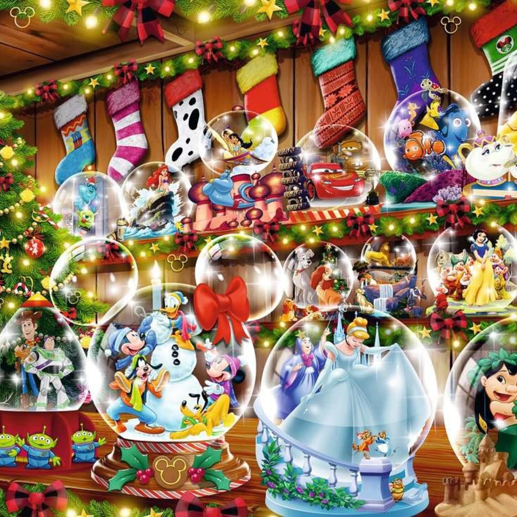 Ravensburger Ravens 1000 - Disney : Boules à neige de Noël