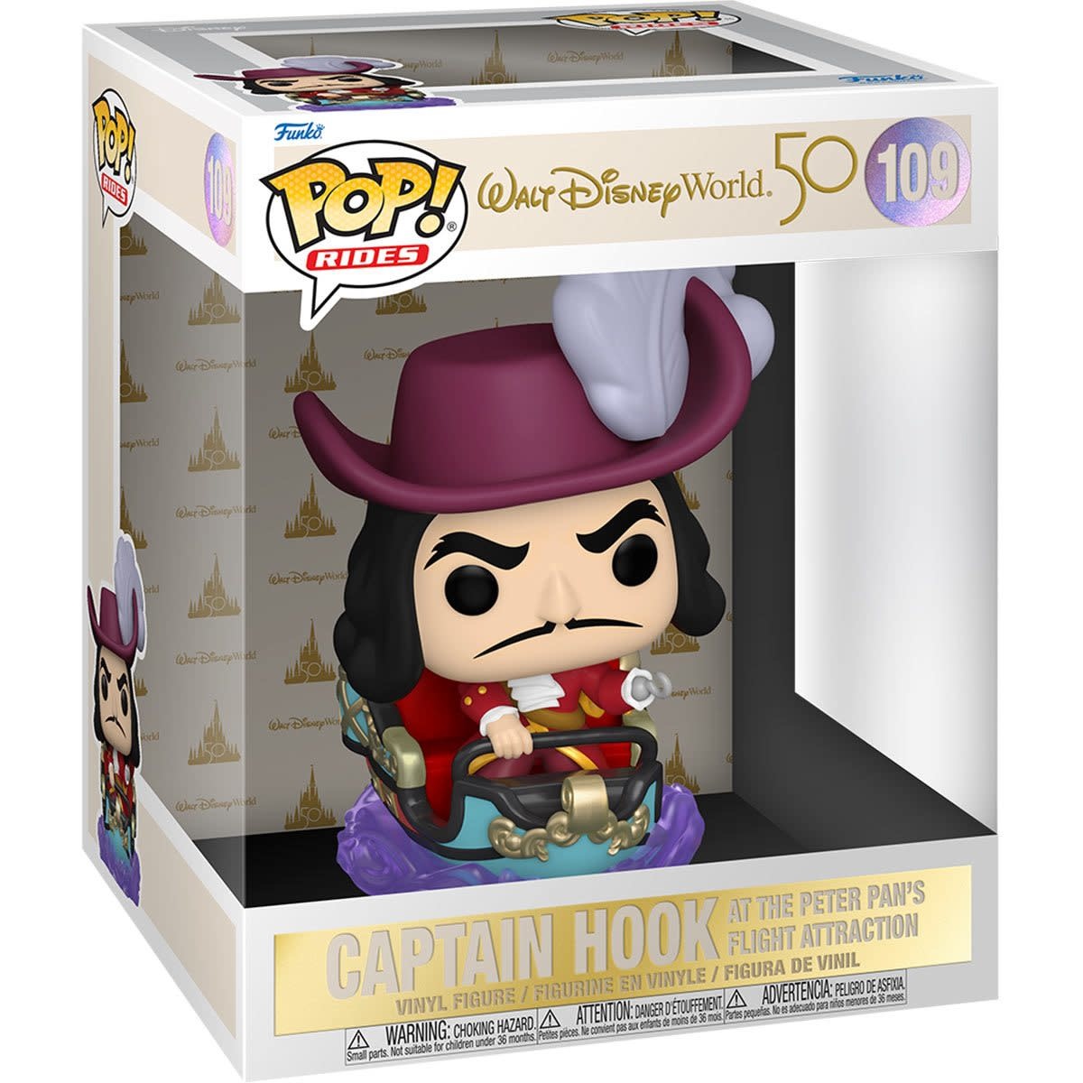 Funko Funko Pop! Rides - Walt Disney World 50th 109 - Captain Hook at the Peter Pan's Flight Attraction