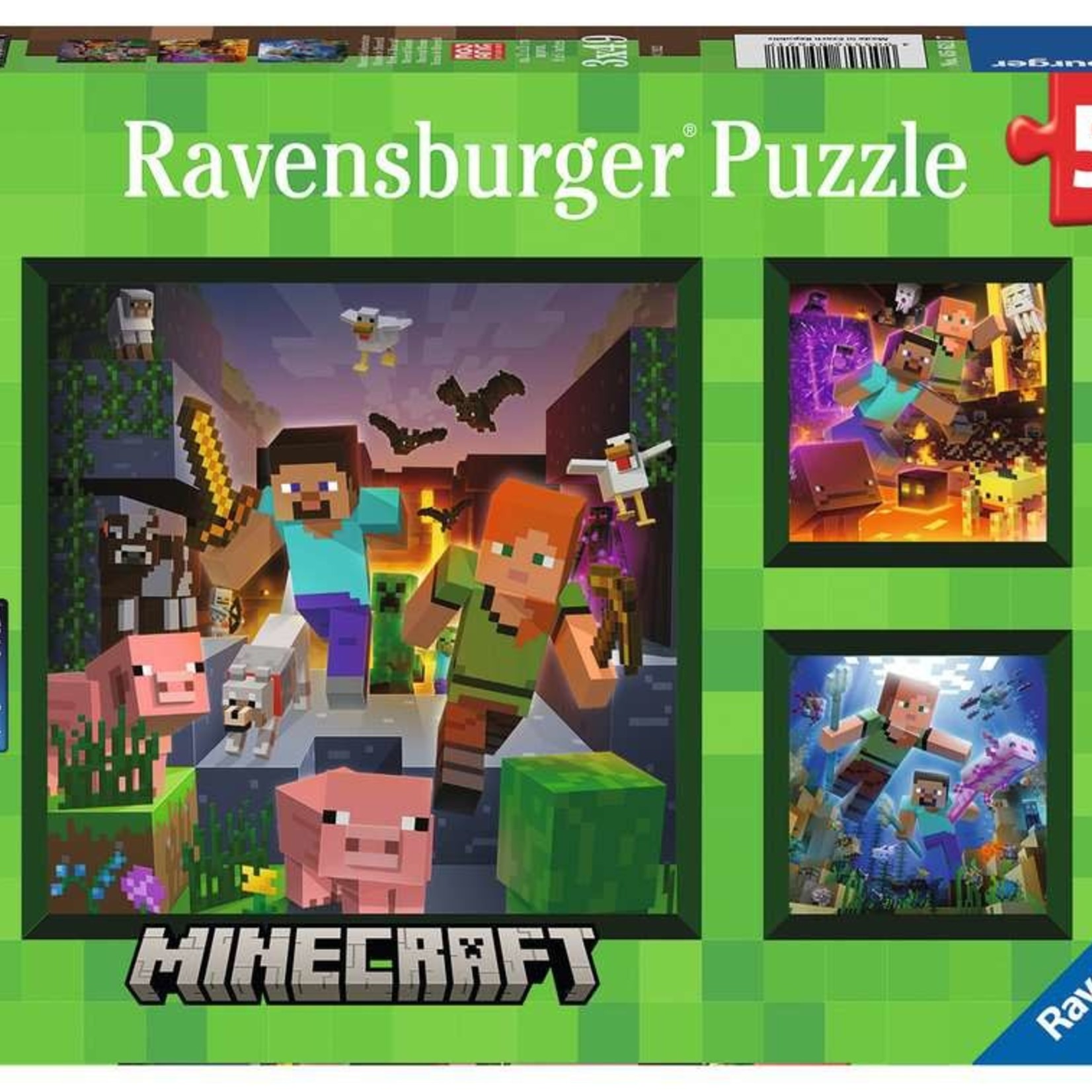 Ravensburger Ravensburger 3x49 - Minecraft