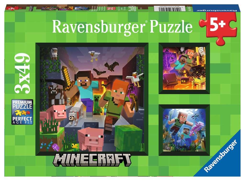 Ravensburger Ravensburger 3x49 - Minecraft