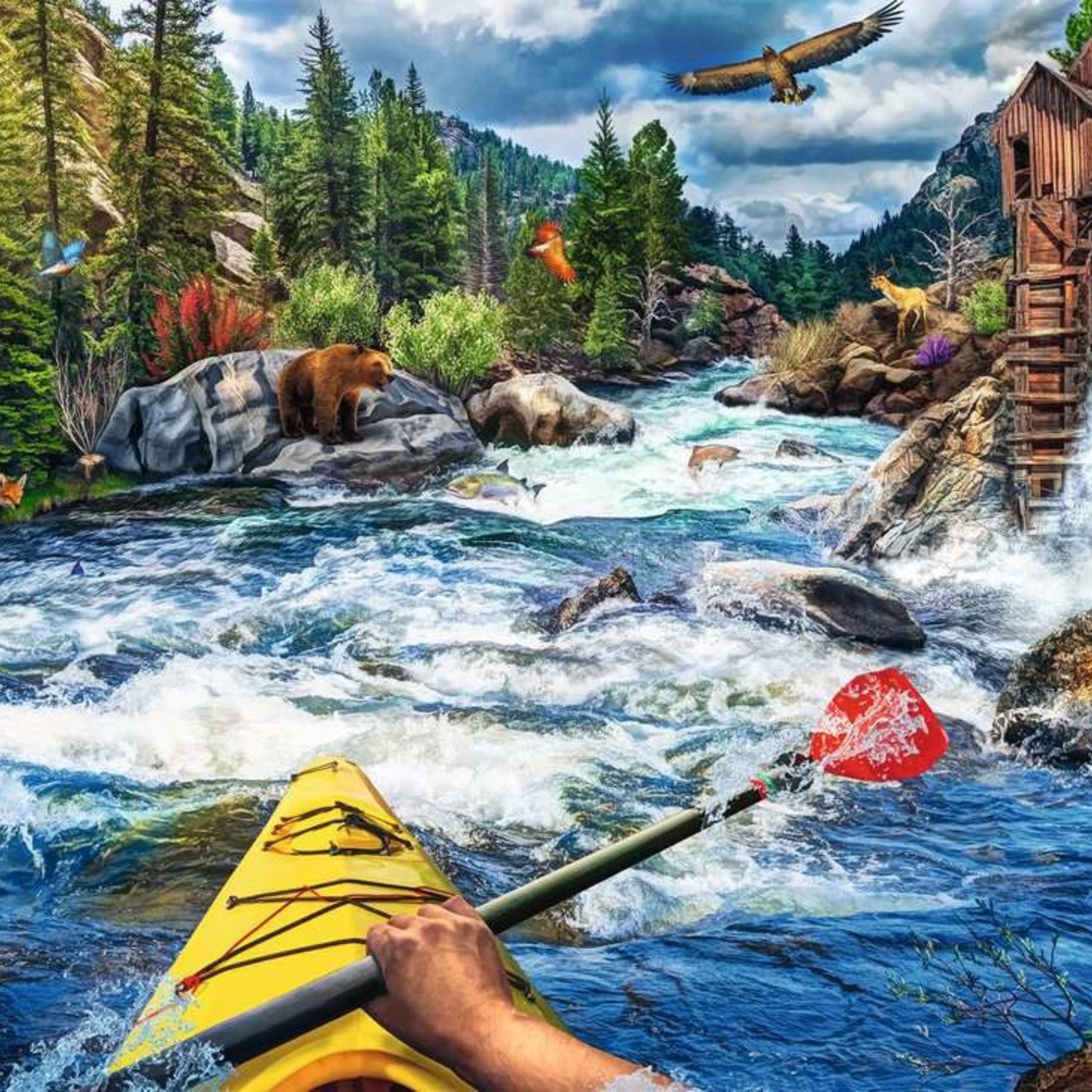 Ravensburger Ravensburger 1000 - Wanderlust : Kayak d'eau vive