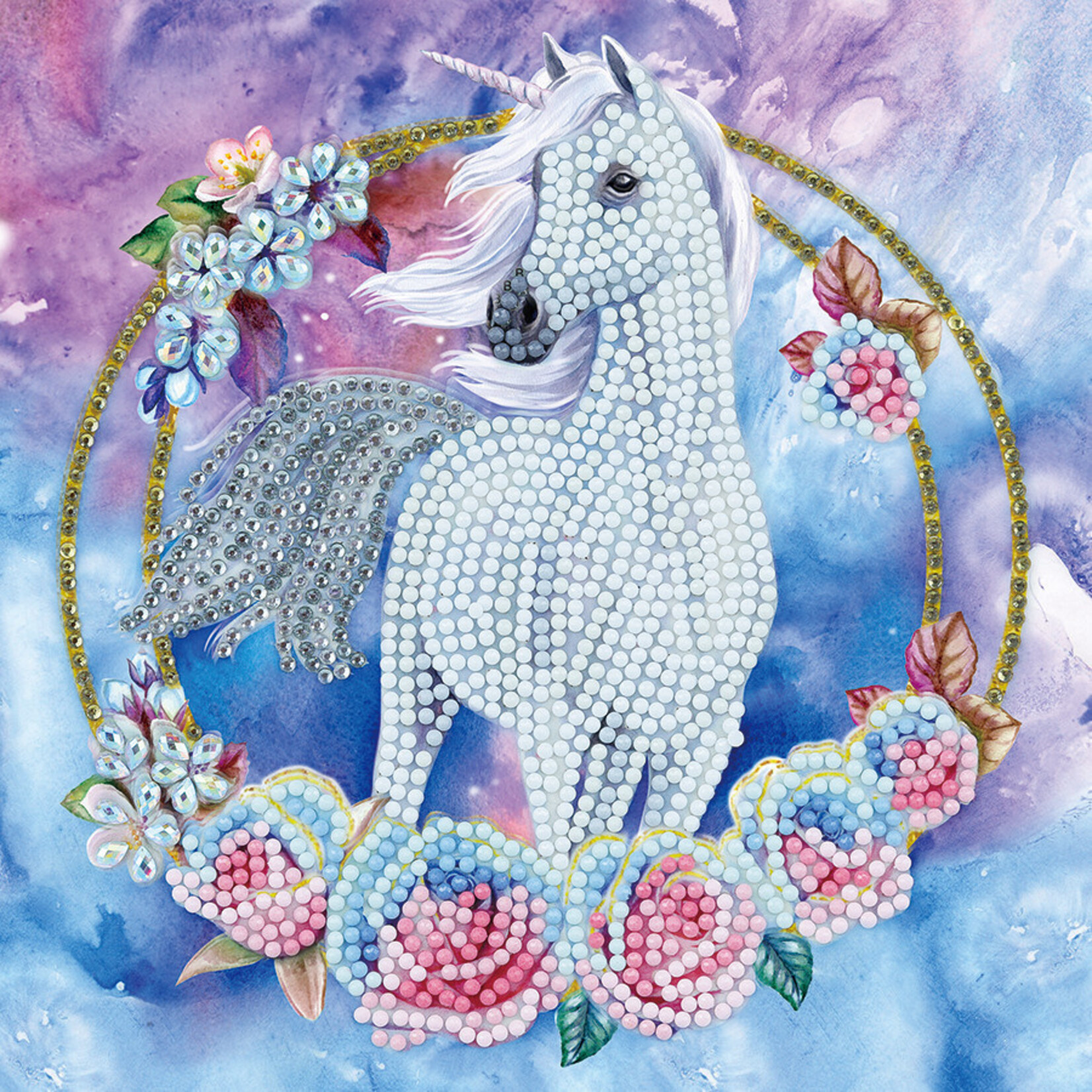 Craft Buddy Crystal Art Carte Kit Unicorn Garland