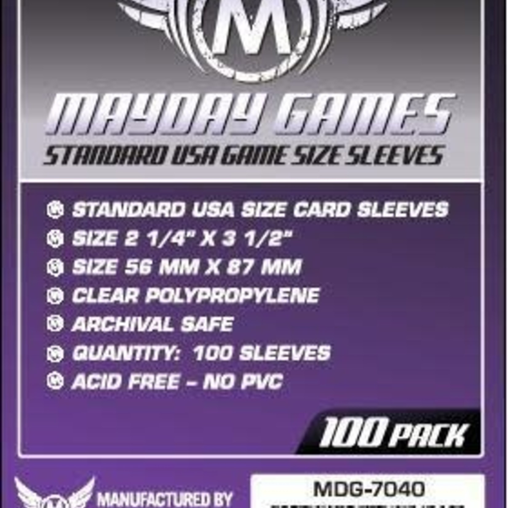 Mayday Games Mayday Sleeves 56x87mm