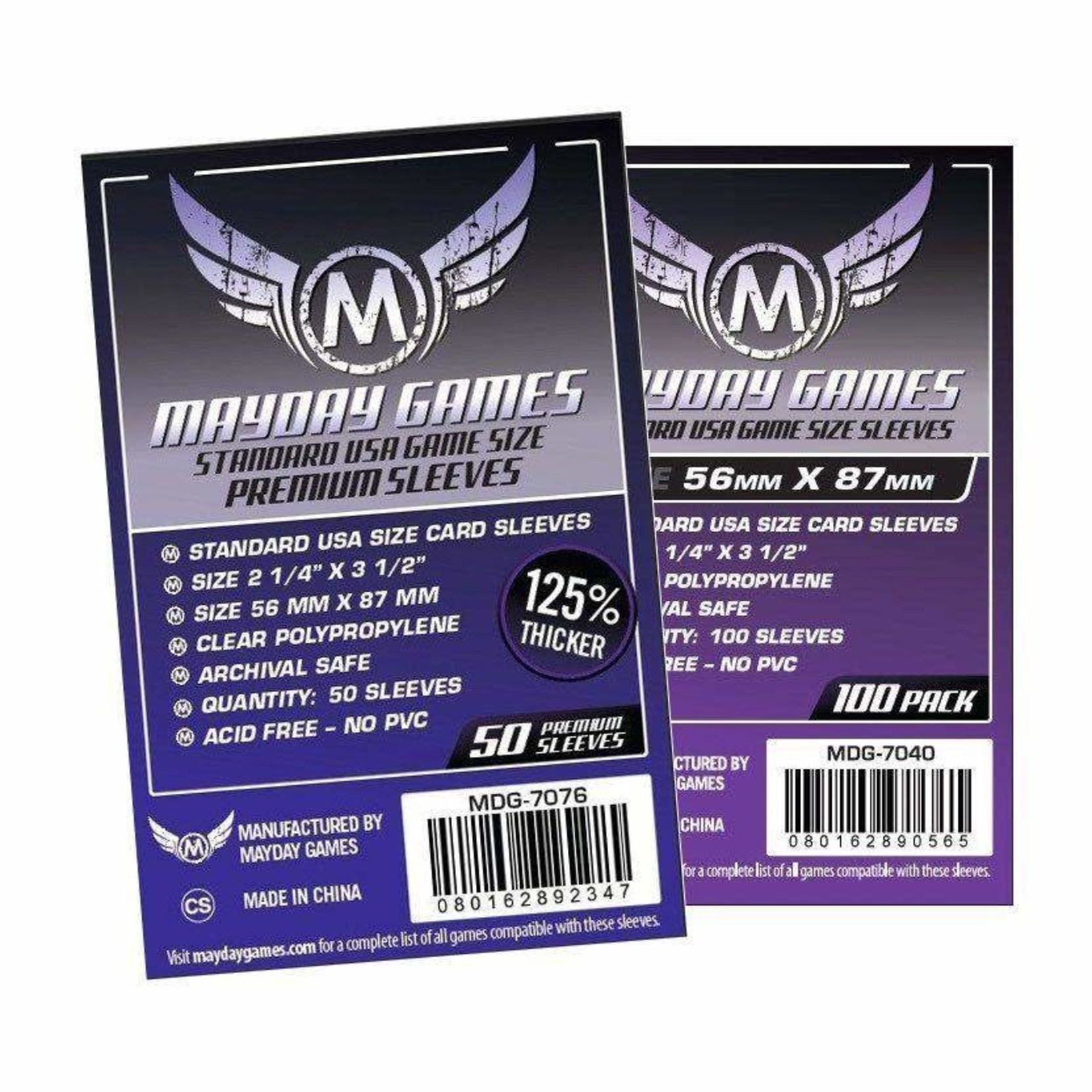 Mayday Games Mayday Sleeves 56x87mm