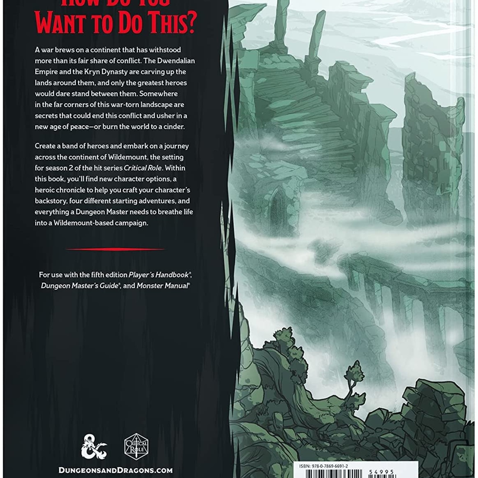 Wizards of the Coast Dungeons & Dragons 5th Edition - Explorer's Guide to Wildemount
