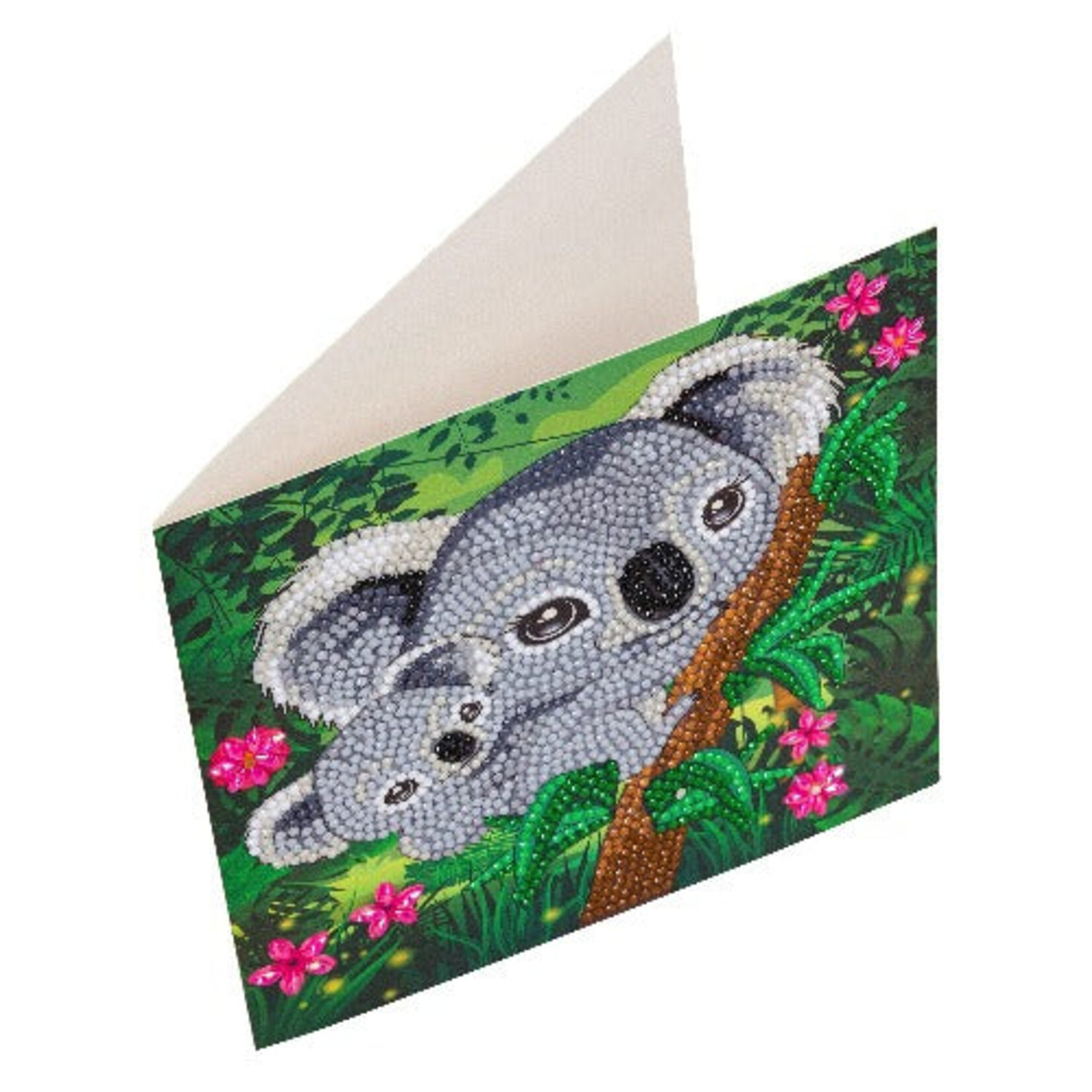 Craft Buddy Crystal Art Carte Kit Koala Hugs