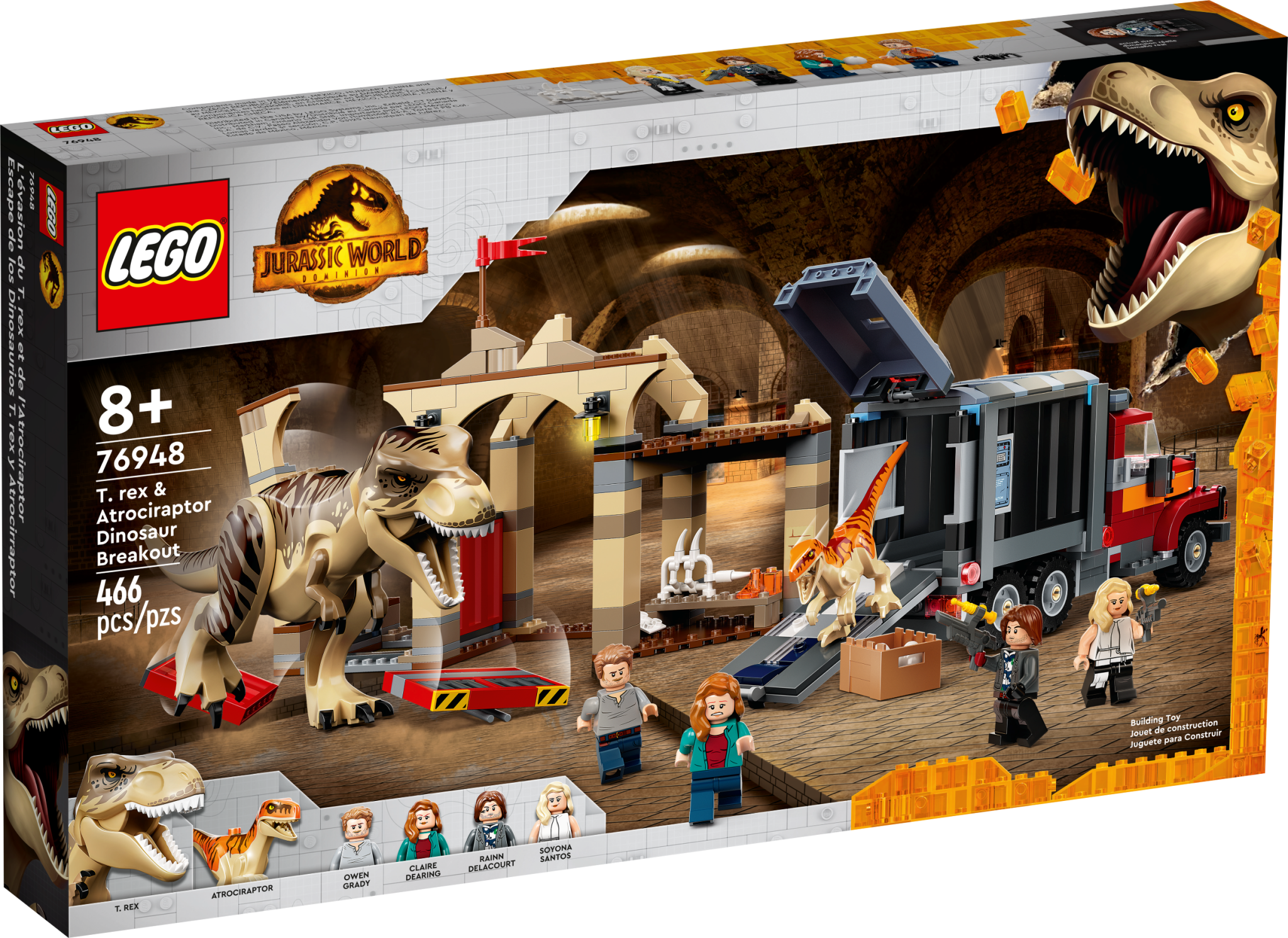 Lego Lego Jurassic World 76948 - L'évasion du T.Rex et de l'Atrociraptor