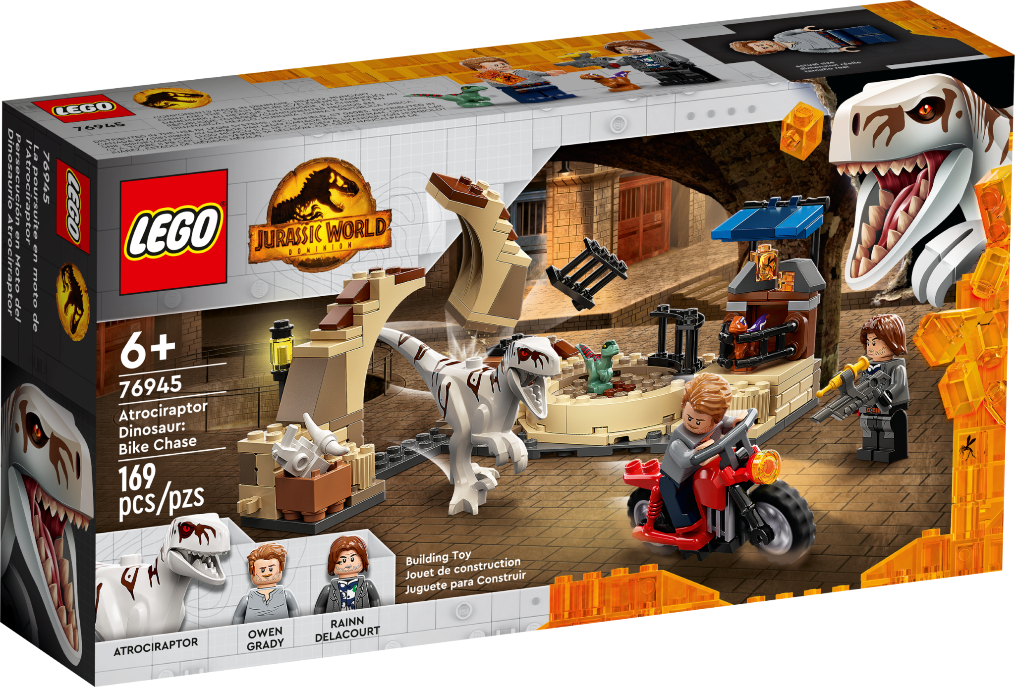 Lego Lego Jurassic World 76945 - La poursuite en moto de l'Atrociraptor