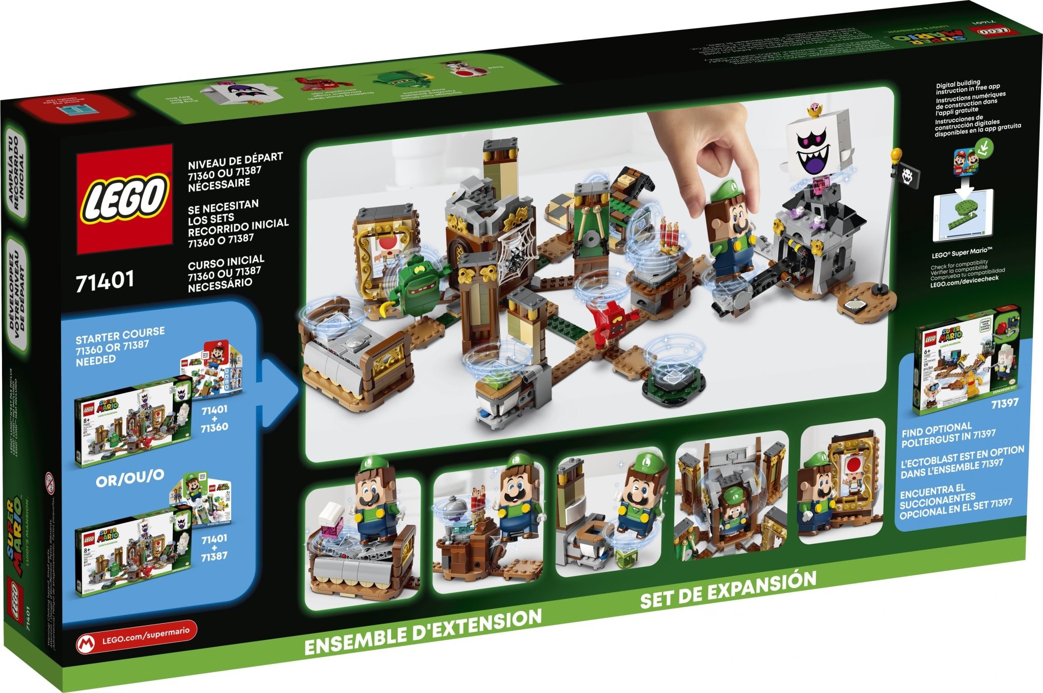Lego Lego 71401 Super Mario - Ensemble d'extension : La cachette hantée de Luigi’s Mansion