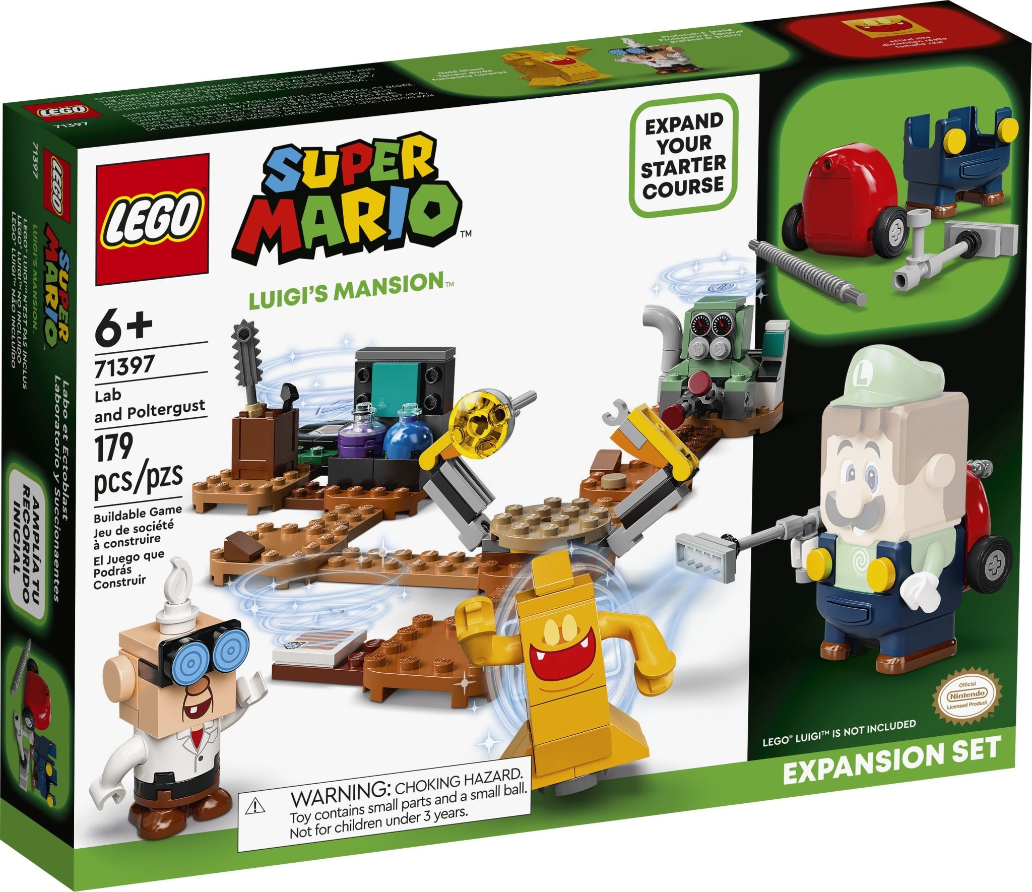 Lego Lego Super Mario 71397 - Ensemble d'extension Labo et Ectoblast de Luigi’s Mansion