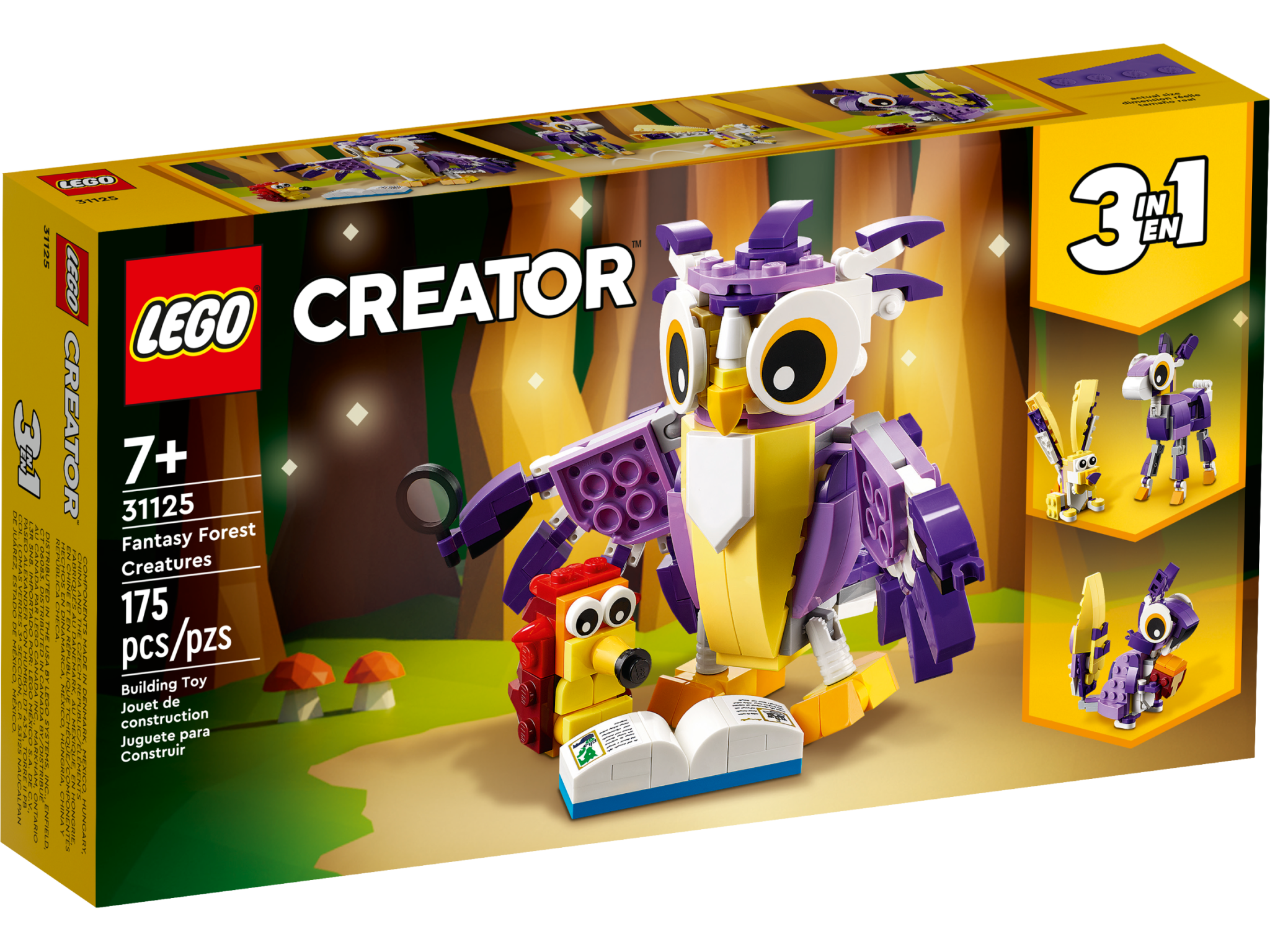 LEGO Creator 3en1 Perroquet Exotique - Grenouille - Set de Poissons - 31136