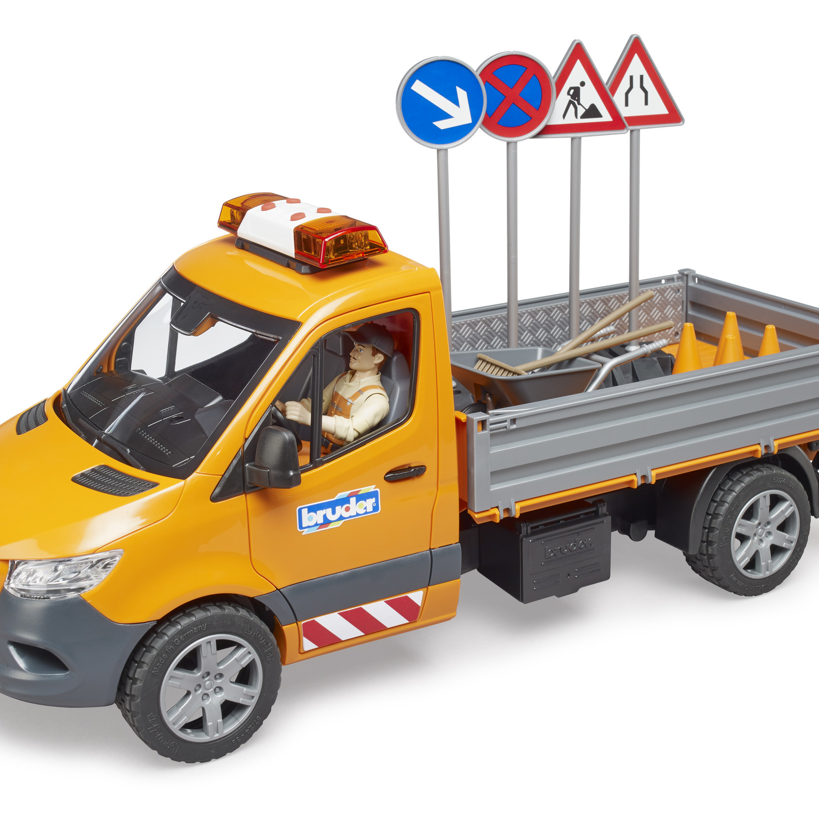 Bruder Bruder 02677  Mercedes Travaux Public avec module de son et accessoires