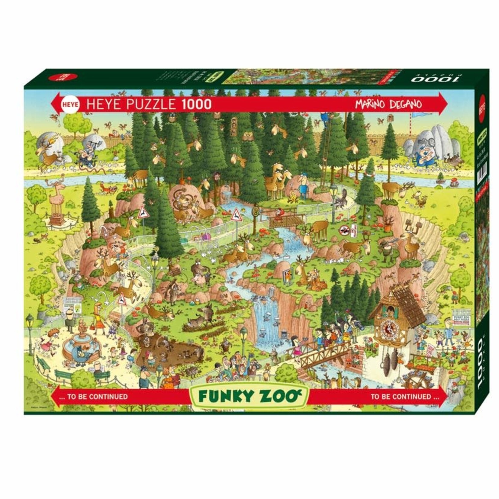 Heye Heye 1000 - Funky Zoo - Black Forest Habitat