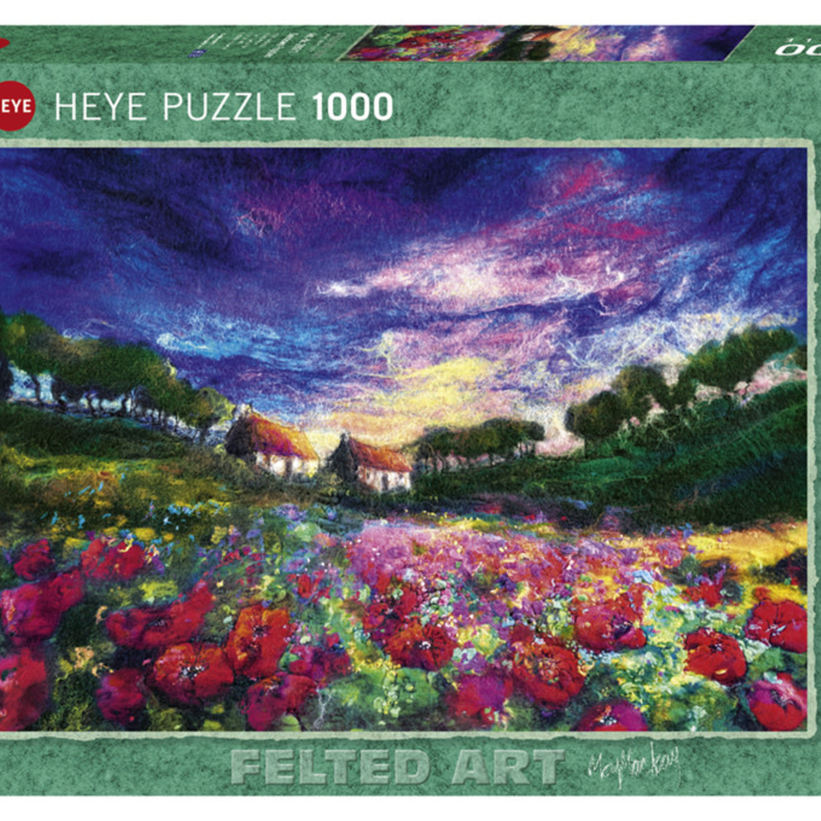 Heye Heye 1000 - Felted Art - Sundown Poppies