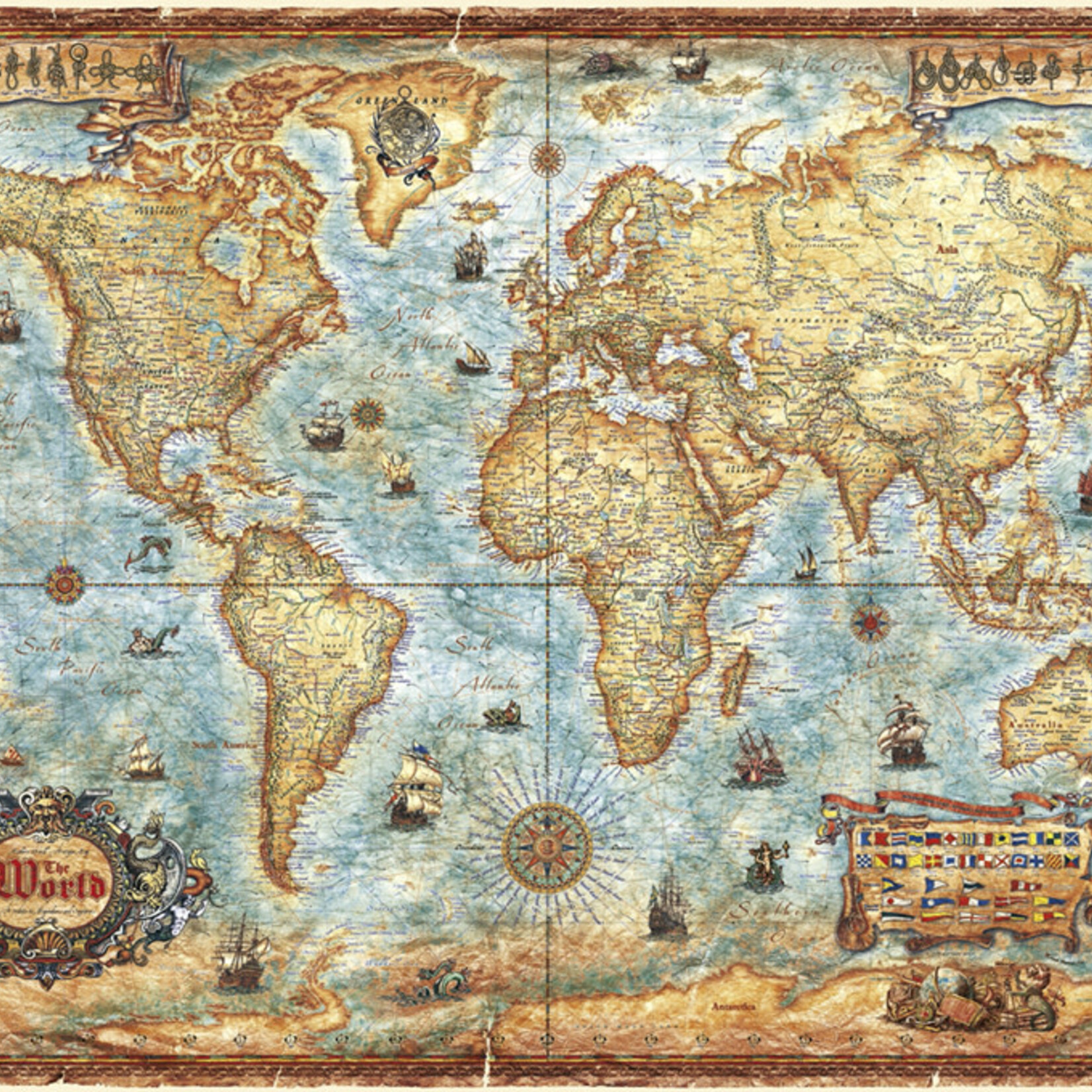Heye Heye 2000 - Map Art - The World