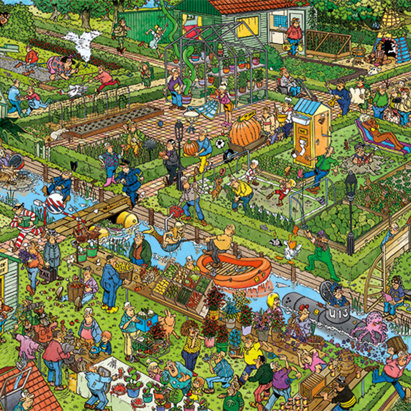 Jumbo Jan Van Haasteren 1000 - Le jardin de légumes