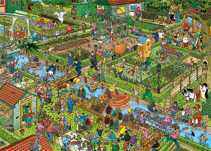 Jumbo Jan Van Haasteren 1000 - Le jardin de légumes