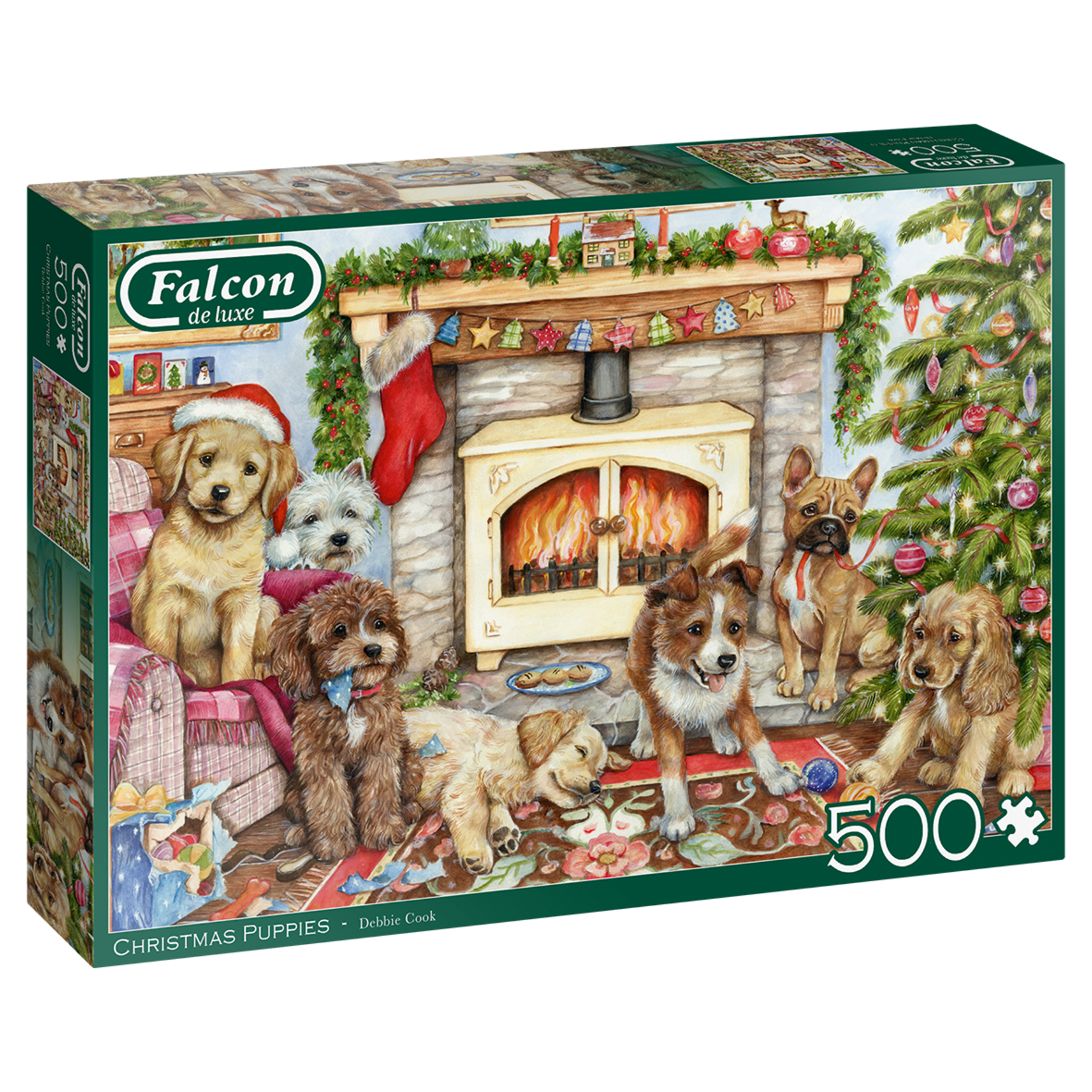 Falcon Puzzle 500 - Christmas Puppies