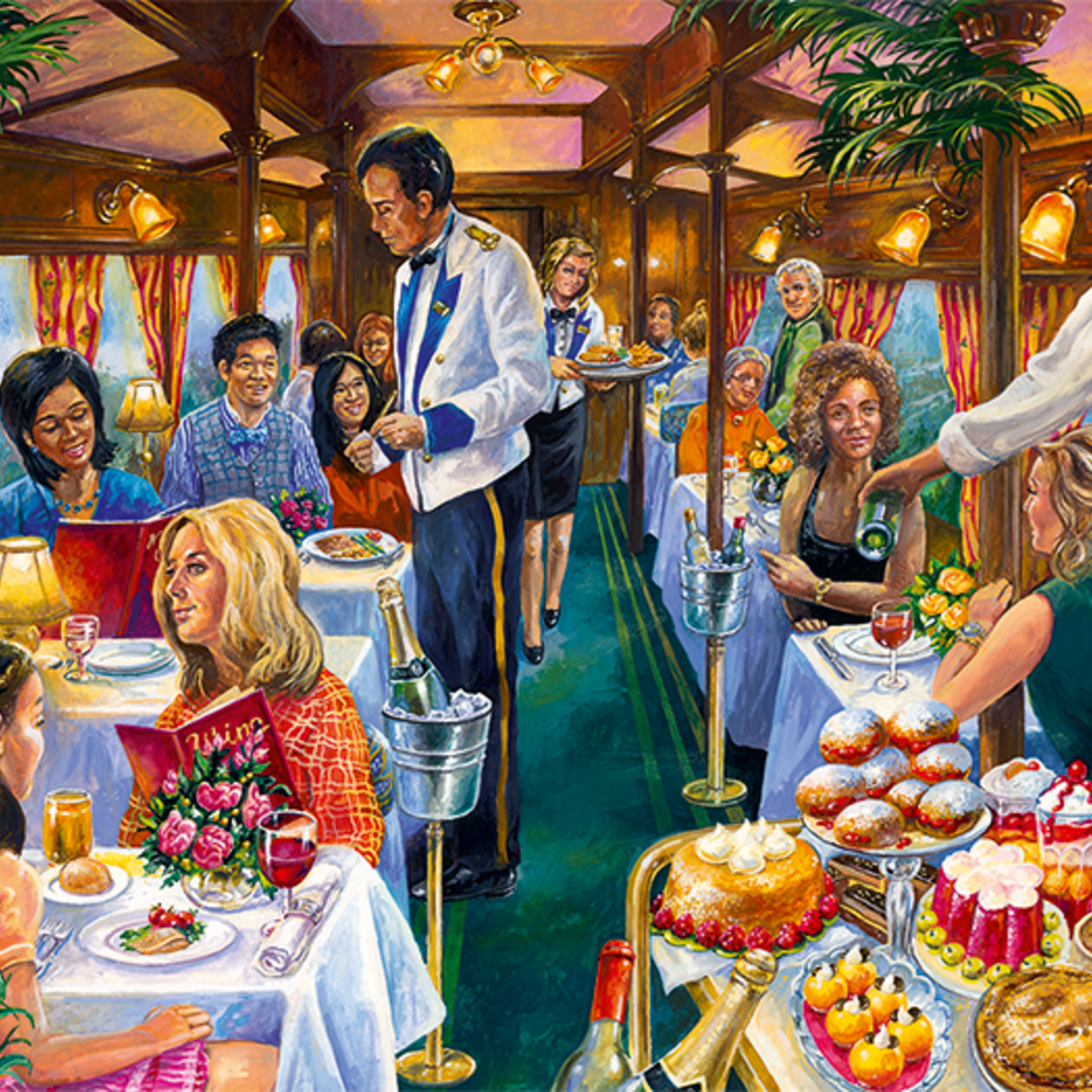 Falcon Puzzle 500 - The dining carriage