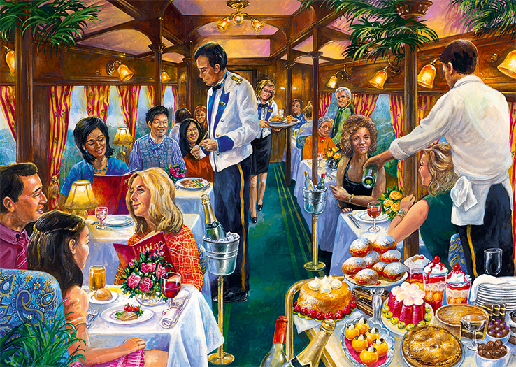 Falcon Puzzle 500 - The dining carriage