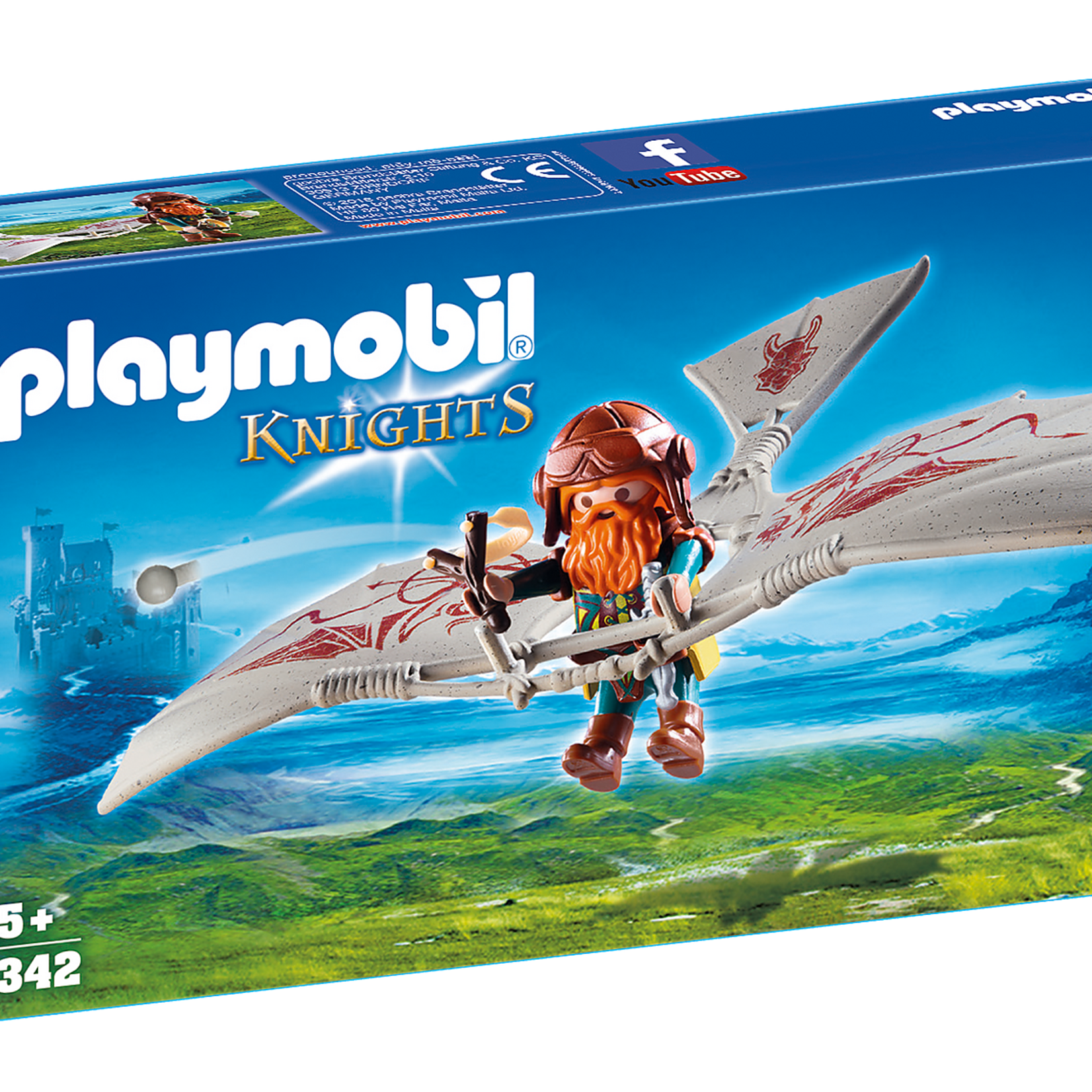 Playmobil Playmobil Knights 9342 - Nain avec deltaplane